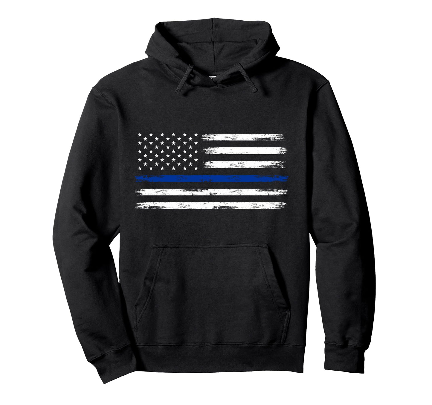Police Officer Us Usa American Flag Hoodie - Custom Art Print for Adults - T-Shirt, Sweatshirt, Hoodie