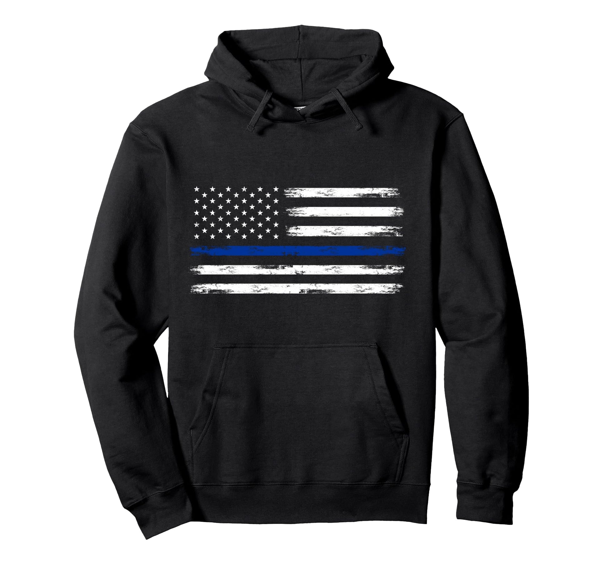 Police Officer Us Usa American Flag Hoodie - Custom Art Print for Adults - T-Shirt, Sweatshirt, Hoodie