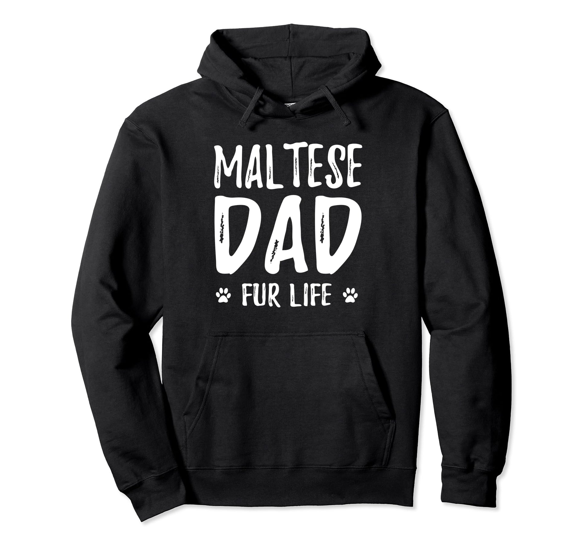 Maltese Dad Fur Life Funny Dog Dad Gift Hoodie - Graphic Print for Adults - T-Shirt, Sweatshirt, Hoodie