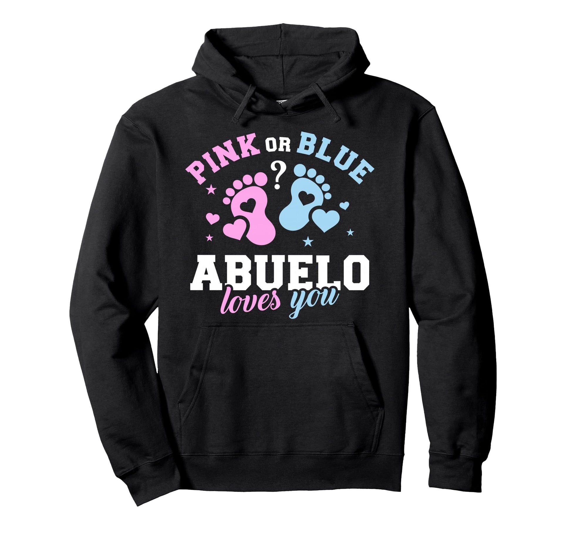 Gender Reveal Abuelo Grandpa Hoodie - Trendy Graphic for Adults - T-Shirt, Sweatshirt, Hoodie