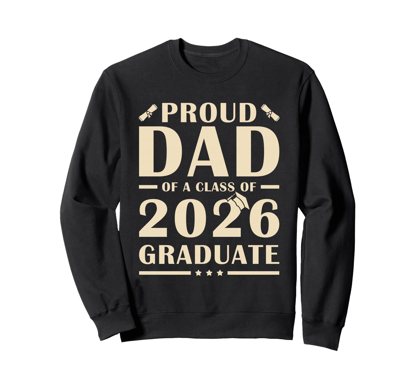 Senior Dad 2026 Proud Dad Sweatshirt - Casual Everyday Wear for Adults - T-Shirt, Sweatshirt, Hoodie