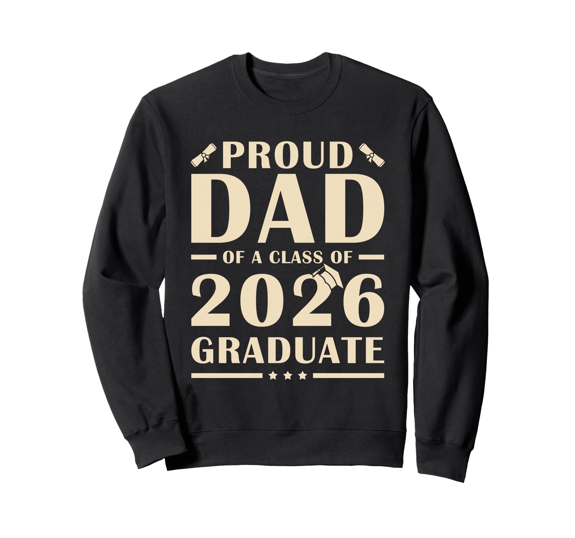 Senior Dad 2026 Proud Dad Sweatshirt - Casual Everyday Wear for Adults - T-Shirt, Sweatshirt, Hoodie