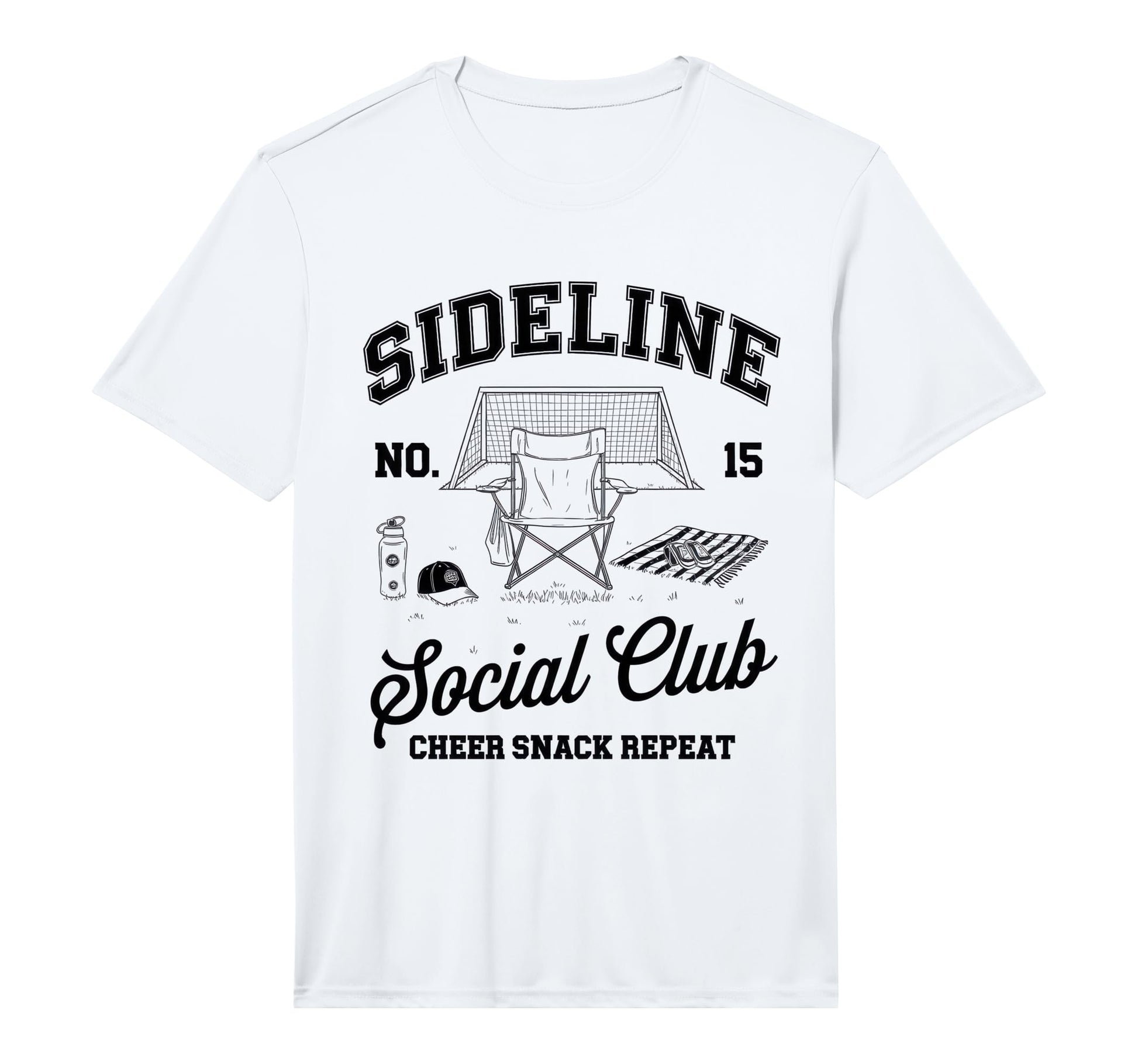 Sideline Social Club Soccer Mom Game T-Shirt - Aesthetic Graphic Men Women - T-Shirt, Sweatshirt, Hoodie