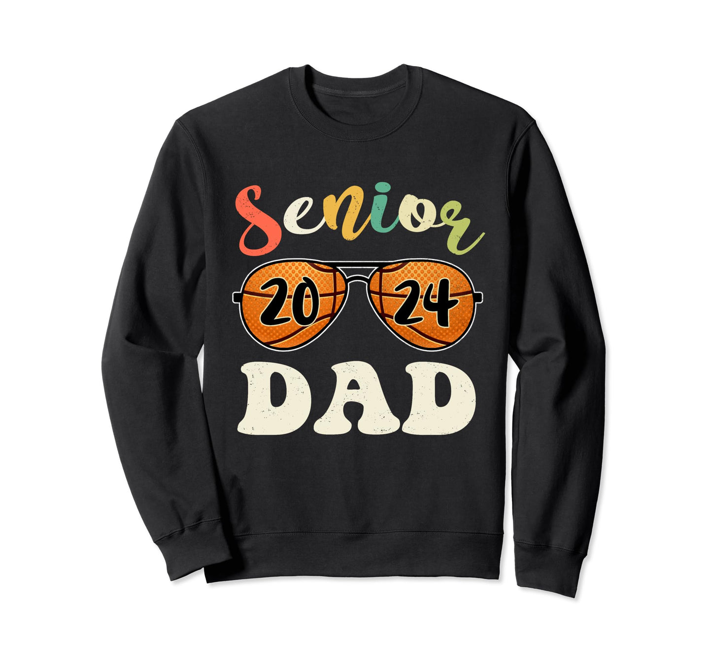 Senior Dad 2024 Class 2024 Senior Sweatshirt - Minimalist Print for Adults - T-Shirt, Sweatshirt, Hoodie