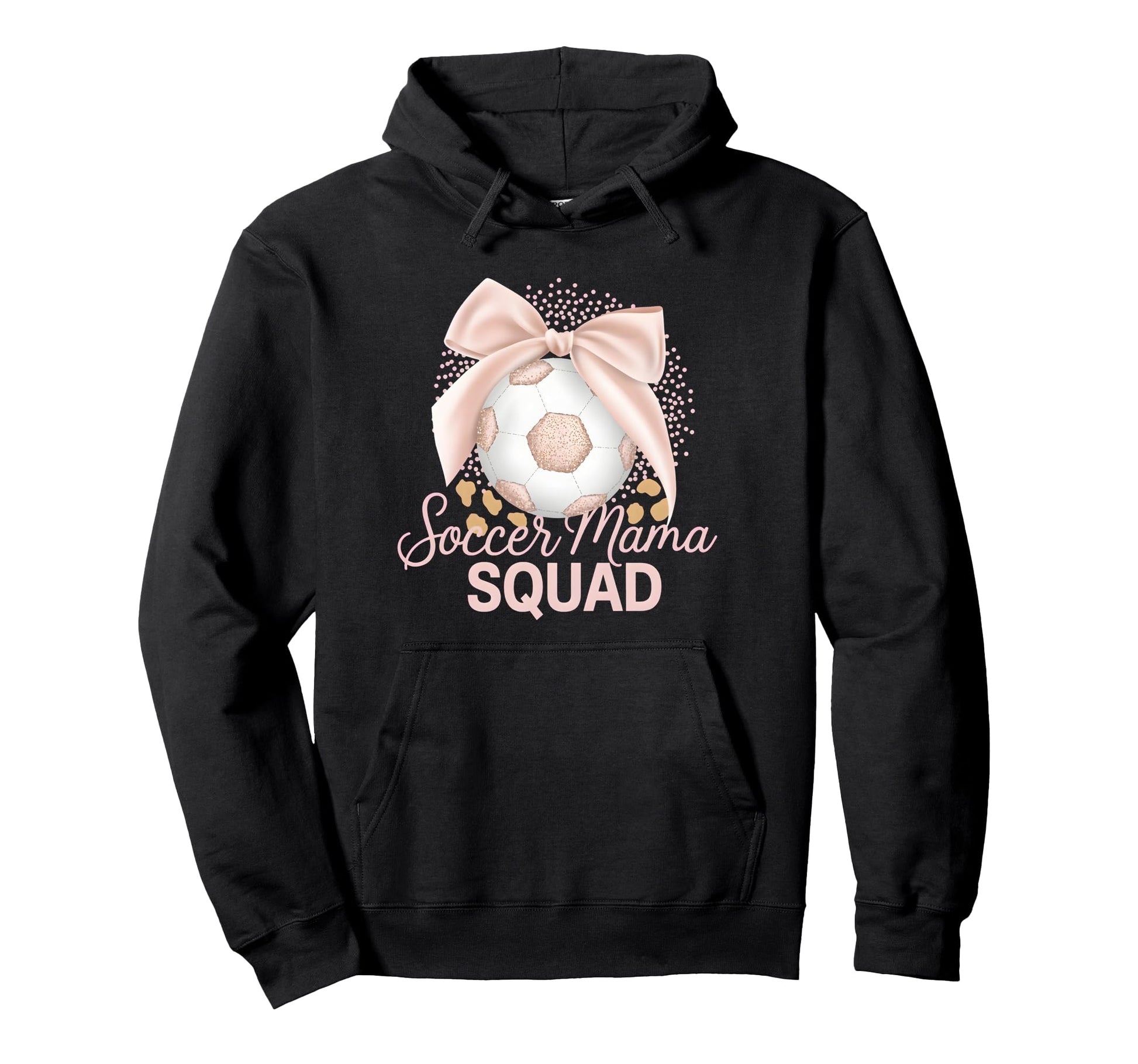 Soccer Mama Squad Coquette Hoodie - Casual Everyday Wear for Adults - T-Shirt, Sweatshirt, Hoodie