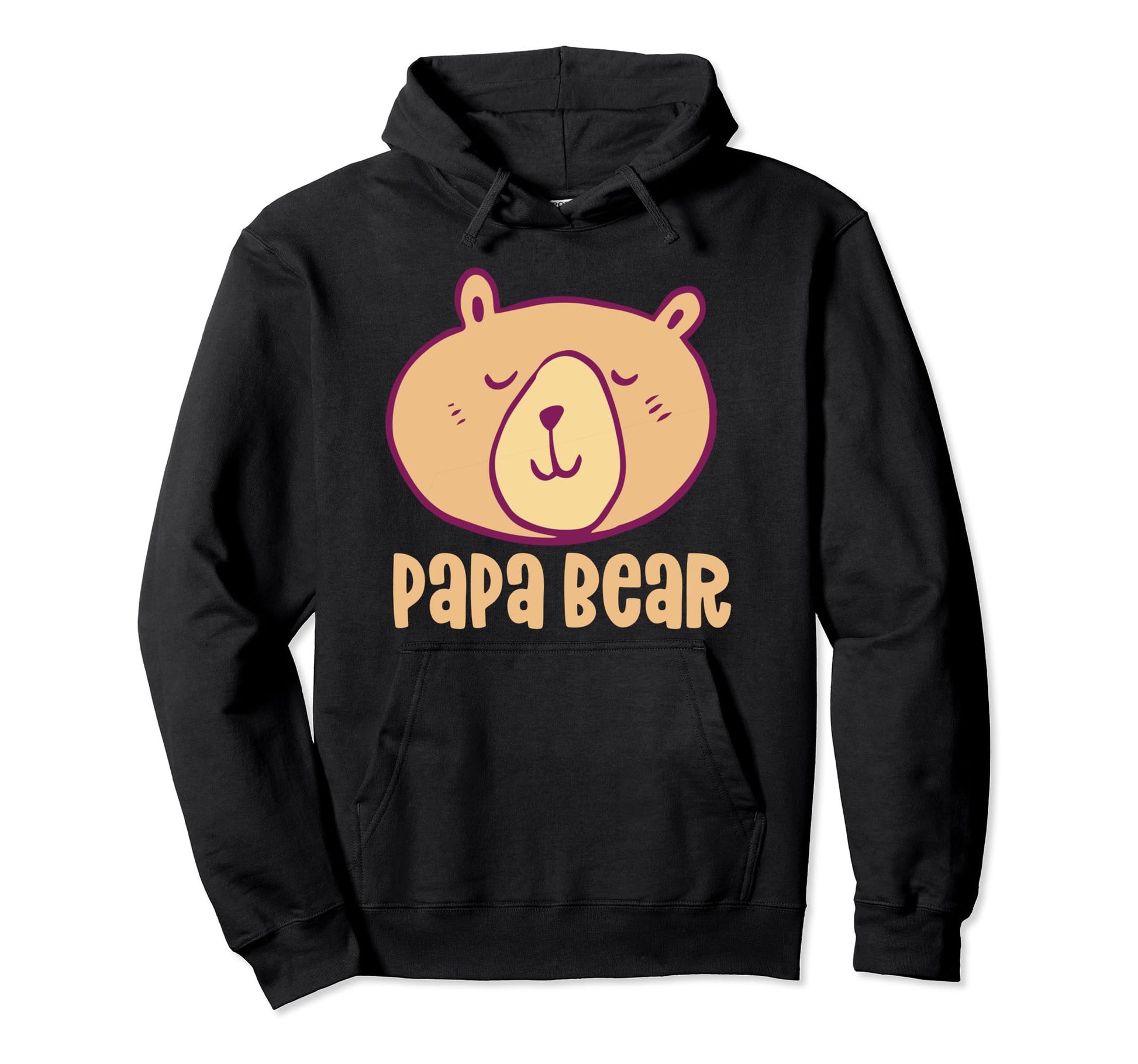 Papa Bear Bears Pun Lover Animal Dad Hoodie - Minimalist Print Men Women - T-Shirt, Sweatshirt, Hoodie