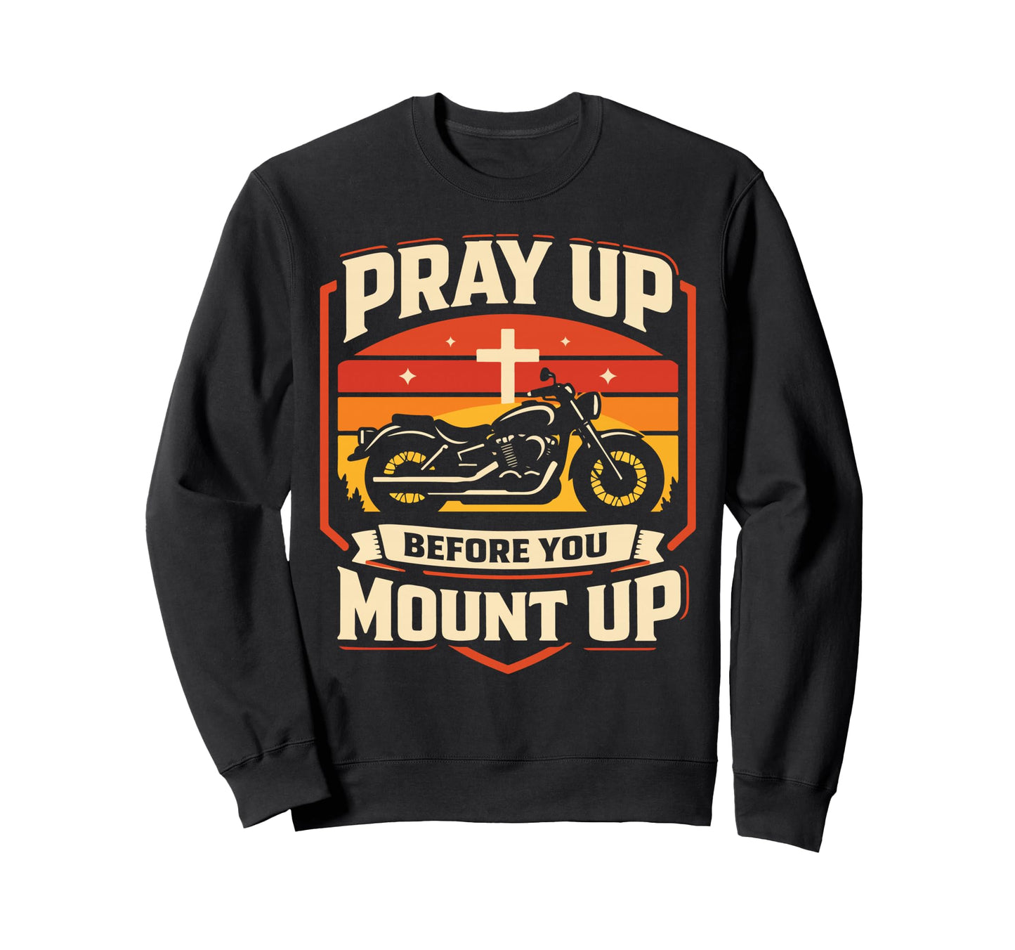 Christian Motorcycle Biker Sweatshirt - Casual Everyday Wear for Adults - T-Shirt, Sweatshirt, Hoodie