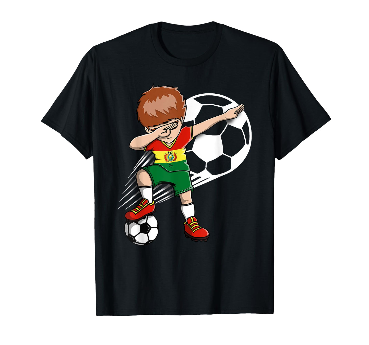 Dabbing Soccer Bolivia Jersey T-Shirt - Streetwear Style for Adults - T-Shirt, Sweatshirt, Hoodie