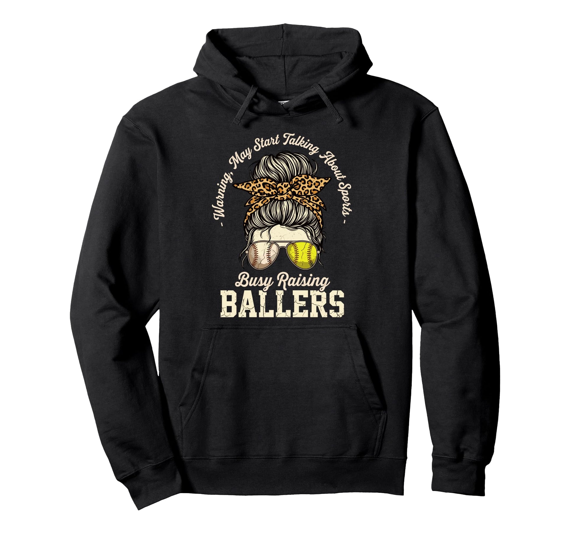 Busy Raising Ballers Busy Raising Ballers Hoodie - Trendy Graphic Unisex - T-Shirt, Sweatshirt, Hoodie