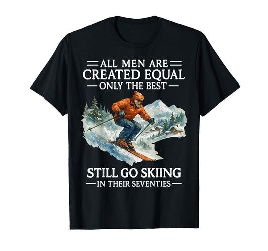 70Th Birthday Skier Gifts 70 Years Old T-Shirt - Unique Graphic Men Women - T-Shirt, Sweatshirt, Hoodie