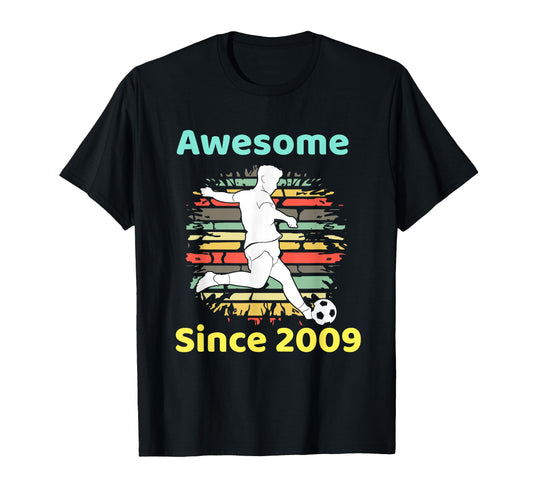 13 Year Old Soccer Player Awesome T-Shirt - Minimalist Print for Adults - T-Shirt, Sweatshirt, Hoodie