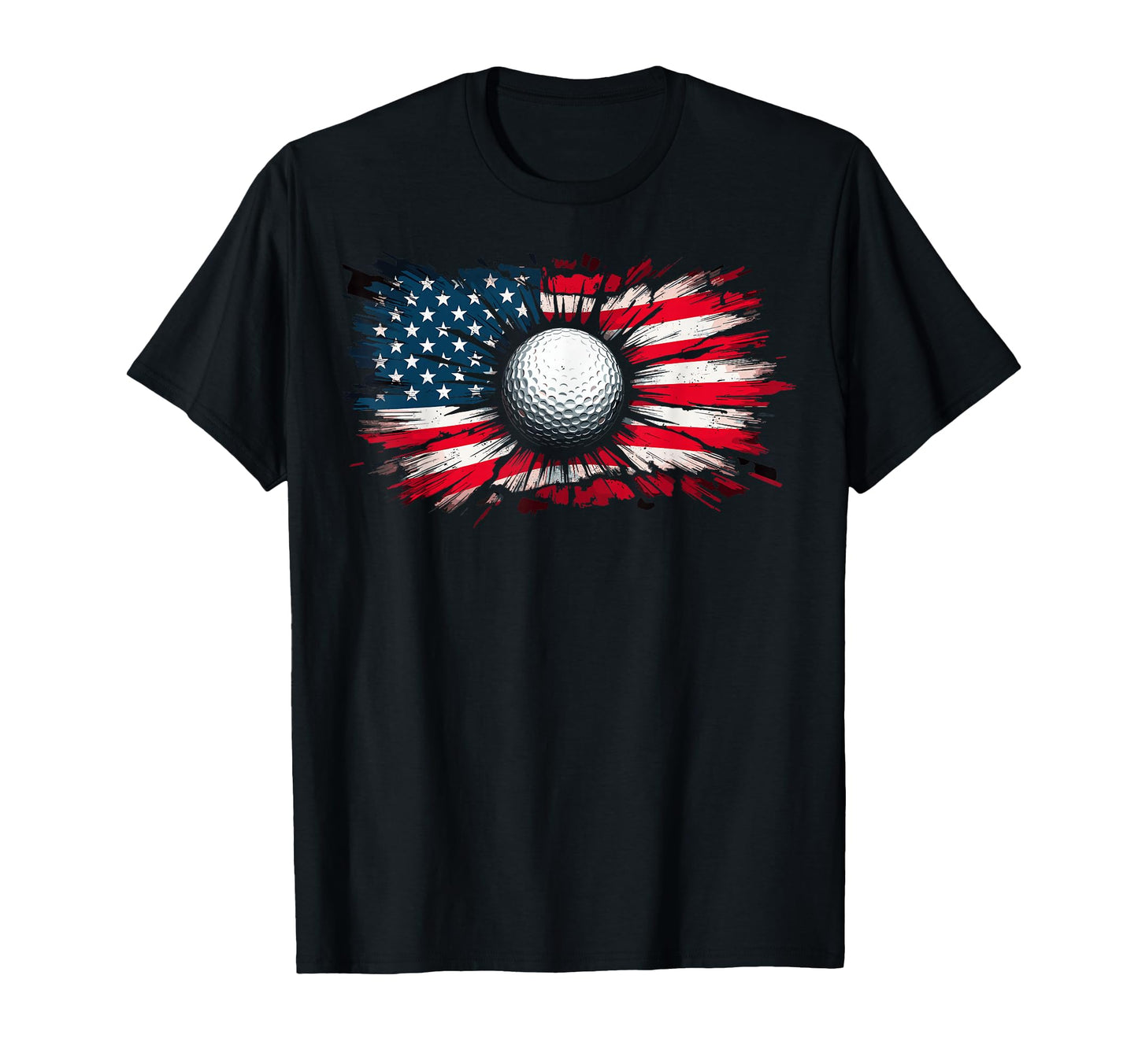 Us Flag Golf Golfer Golfing Dad T-Shirt - Novelty Apparel Men Women - T-Shirt, Sweatshirt, Hoodie