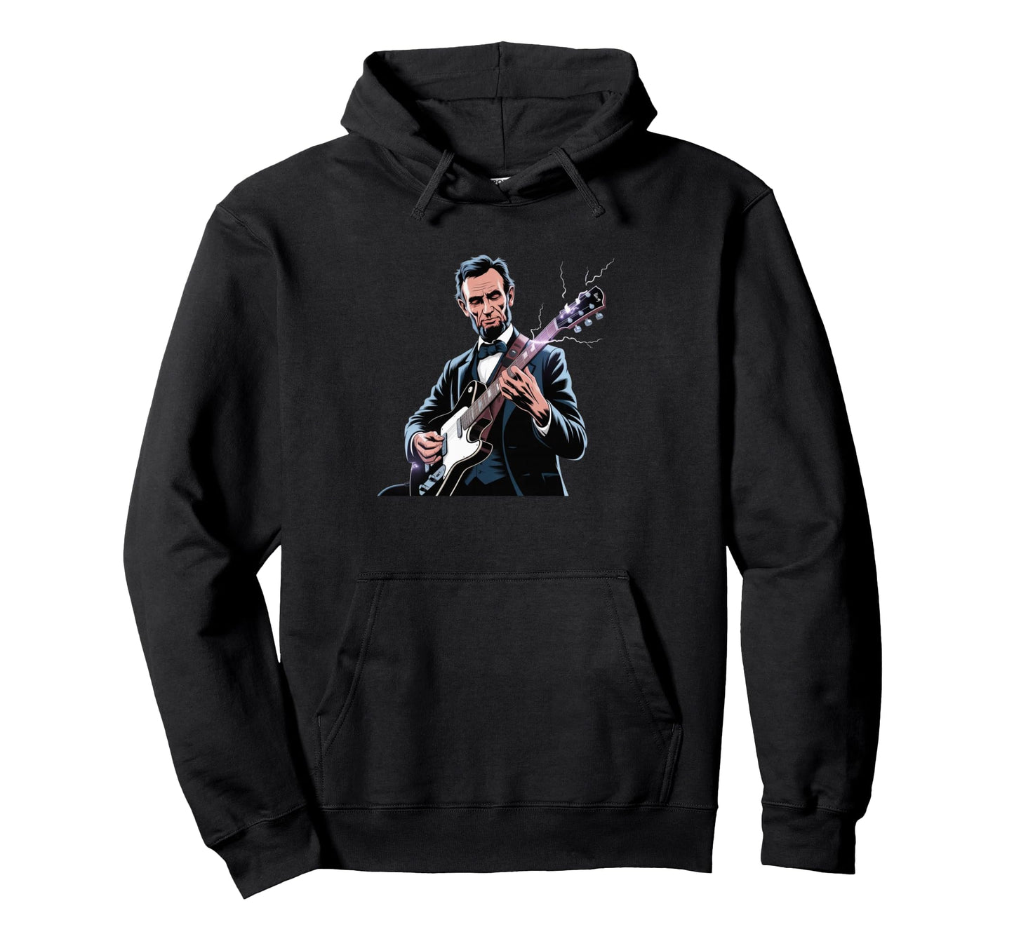 President Abraham Lincoln Playing Hoodie - Aesthetic Graphic Men Women - T-Shirt, Sweatshirt, Hoodie