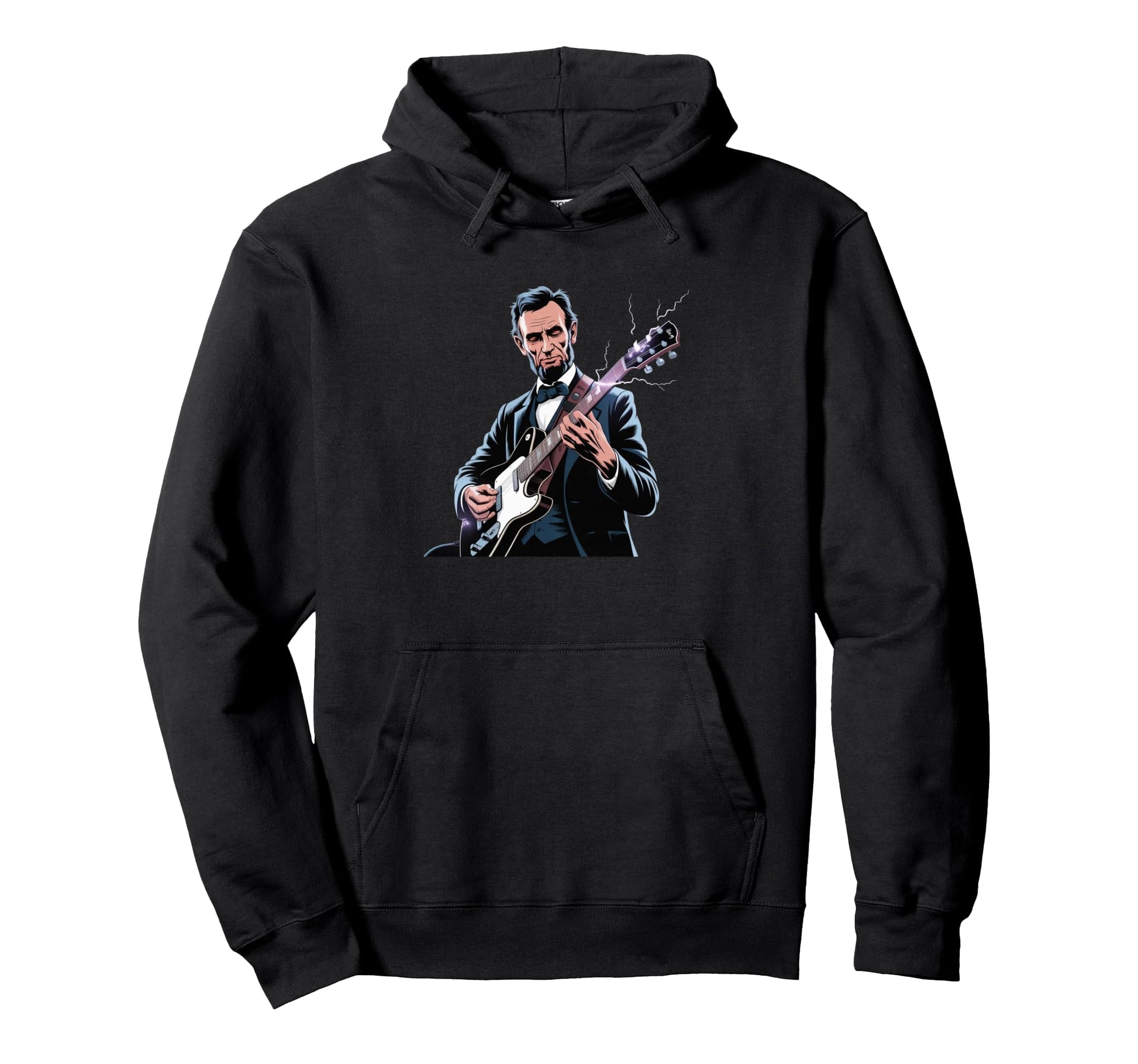 President Abraham Lincoln Playing Hoodie - Aesthetic Graphic Men Women - T-Shirt, Sweatshirt, Hoodie