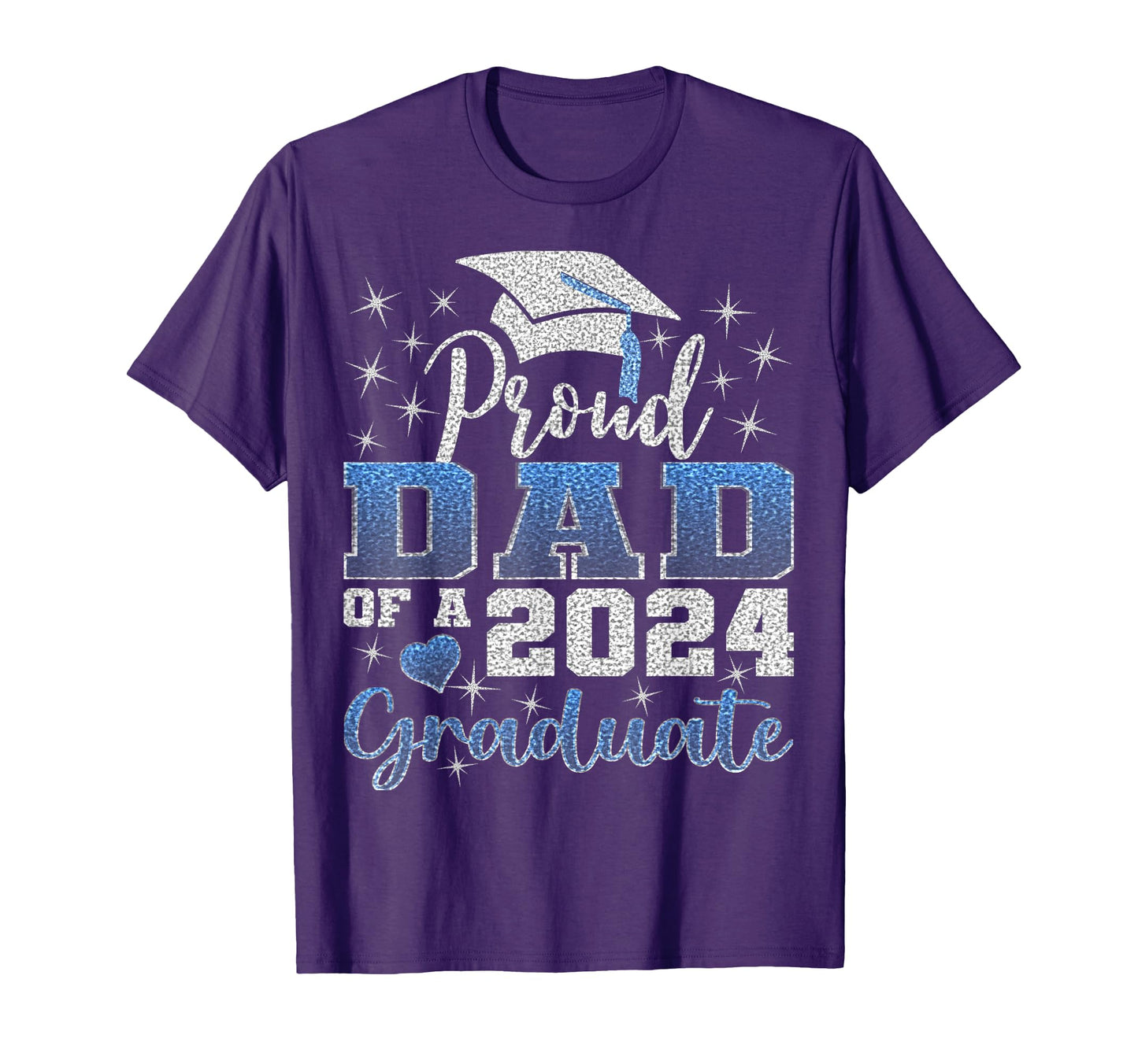 Super Proud Dad 2024 Graduate Awesome T-Shirt - Fun Novelty Design Unisex - T-Shirt, Sweatshirt, Hoodie
