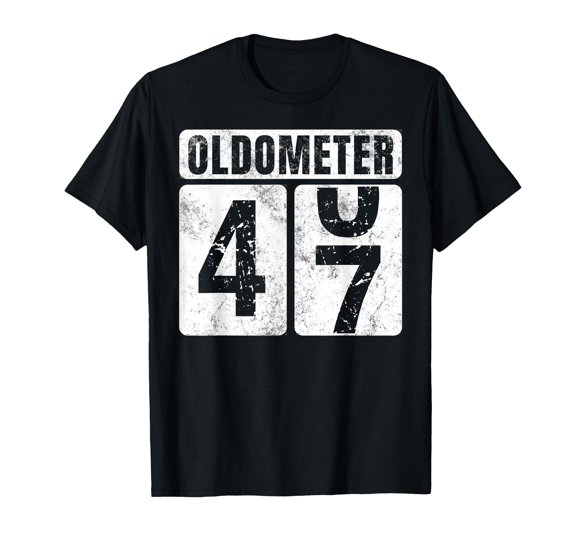 Oldometer 47 Funny 47Th Birthday Gift T-Shirt - Graphic Print Unisex - T-Shirt, Sweatshirt, Hoodie