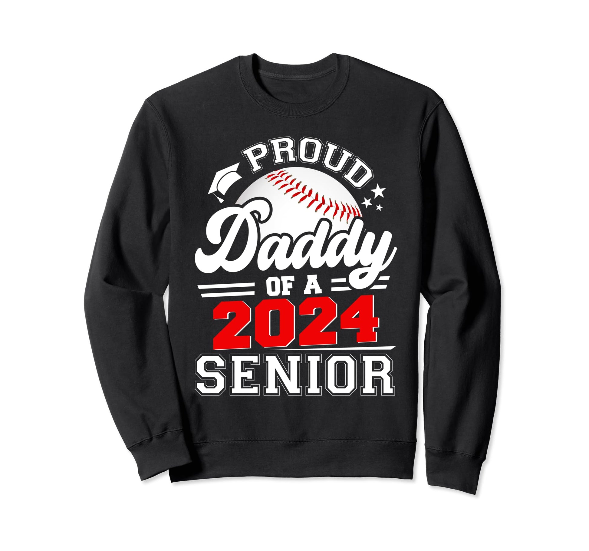 Proud Daddy 2024 Senior Graduate Sweatshirt - Minimalist Print Men Women - T-Shirt, Sweatshirt, Hoodie