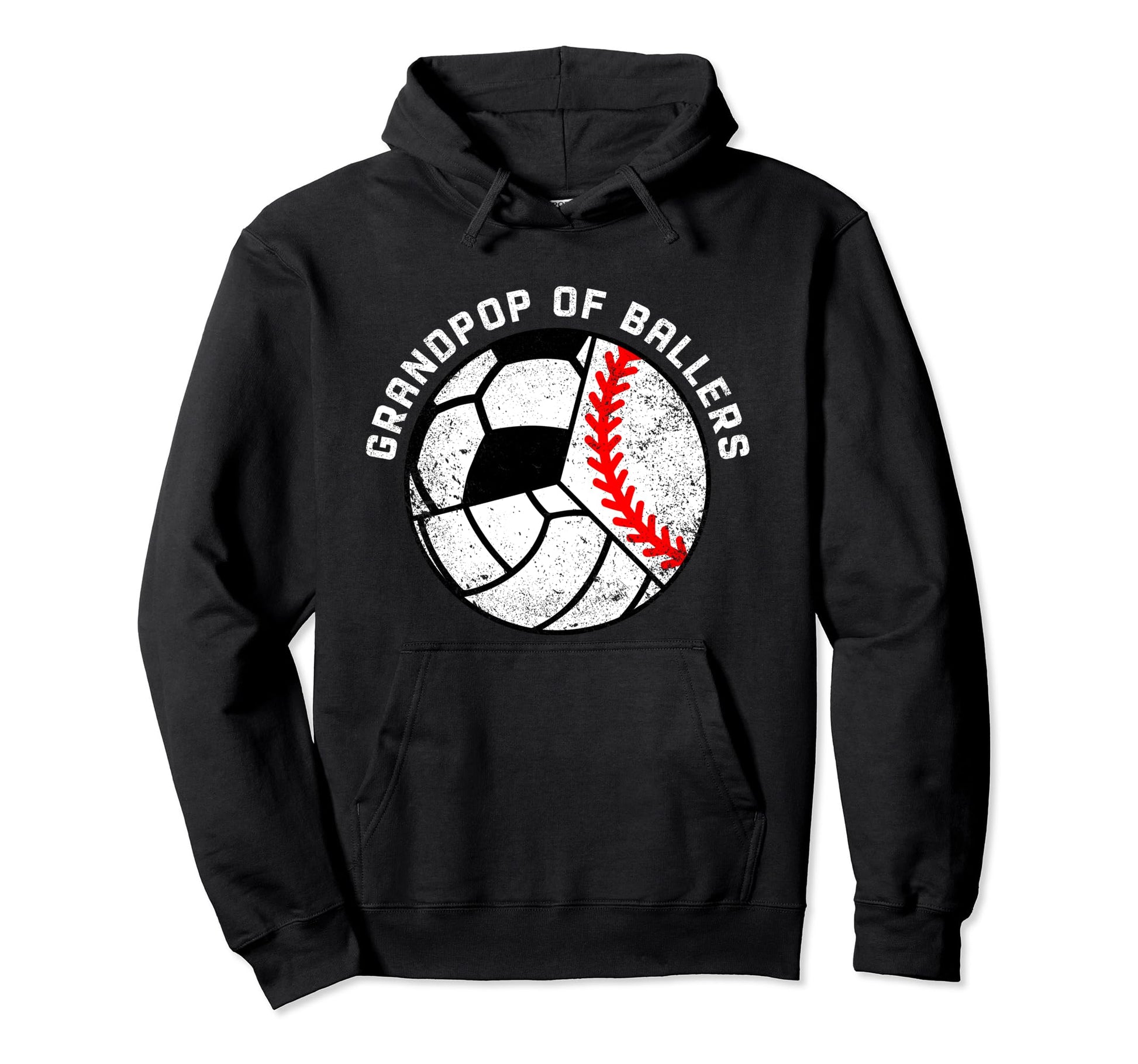 Grandpop Ballers Funny Baseball Hoodie - Aesthetic Graphic Unisex - T-Shirt, Sweatshirt, Hoodie