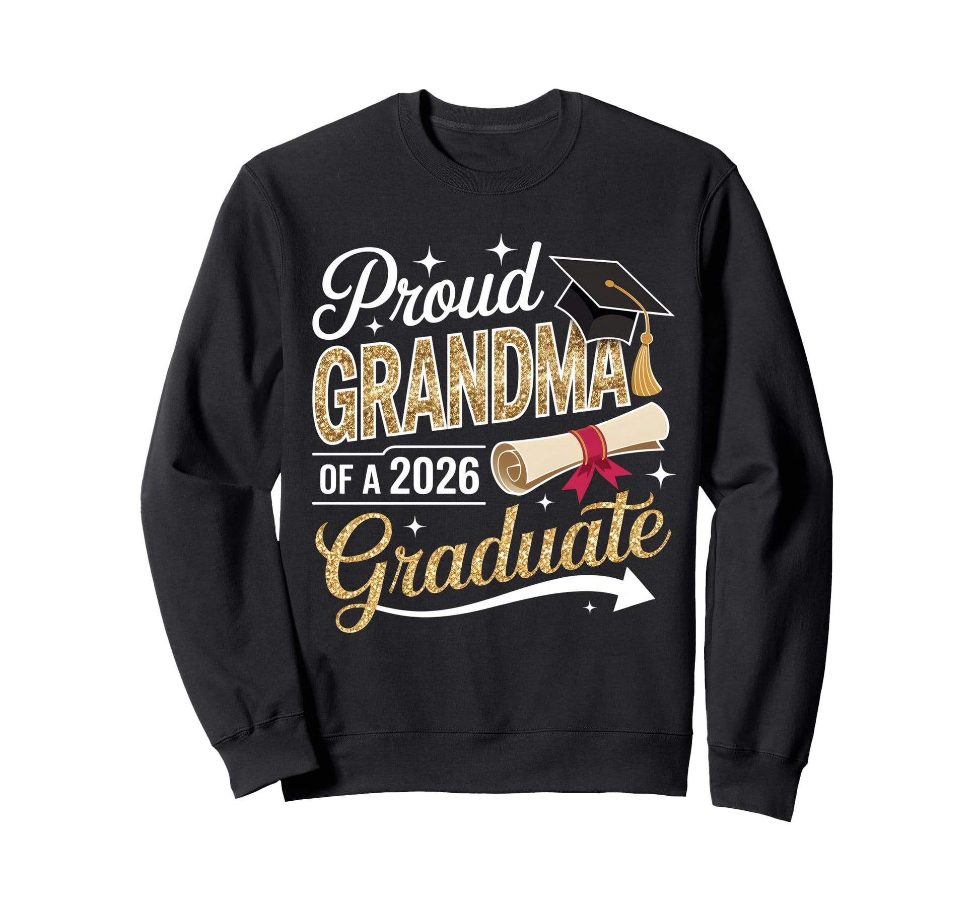 Proud Grandma Senior 2026 Sweatshirt - Minimalist Print for Adults - T-Shirt, Sweatshirt, Hoodie