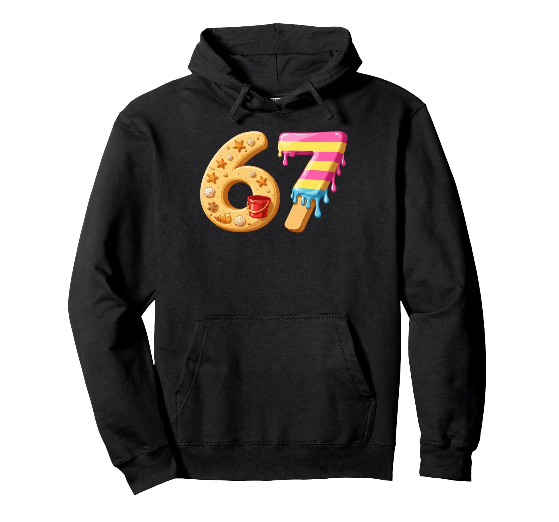 67 Sand Ice Cream Funny Six Seven Hoodie - Casual Everyday Wear Men Women - T-Shirt, Sweatshirt, Hoodie