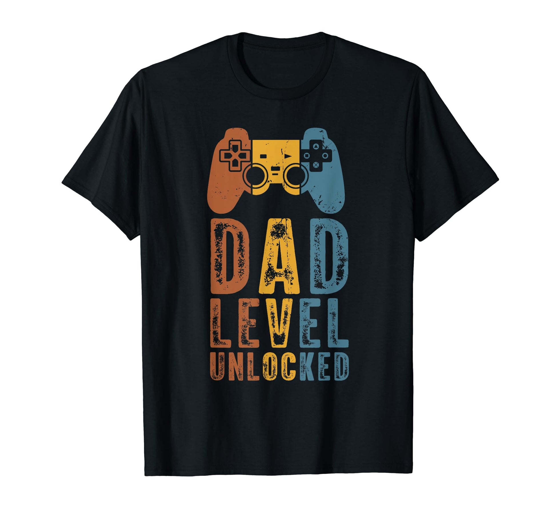 Dad Level Unlocked Video Game Gamer Dad T-Shirt - Graphic Print Unisex - T-Shirt, Sweatshirt, Hoodie