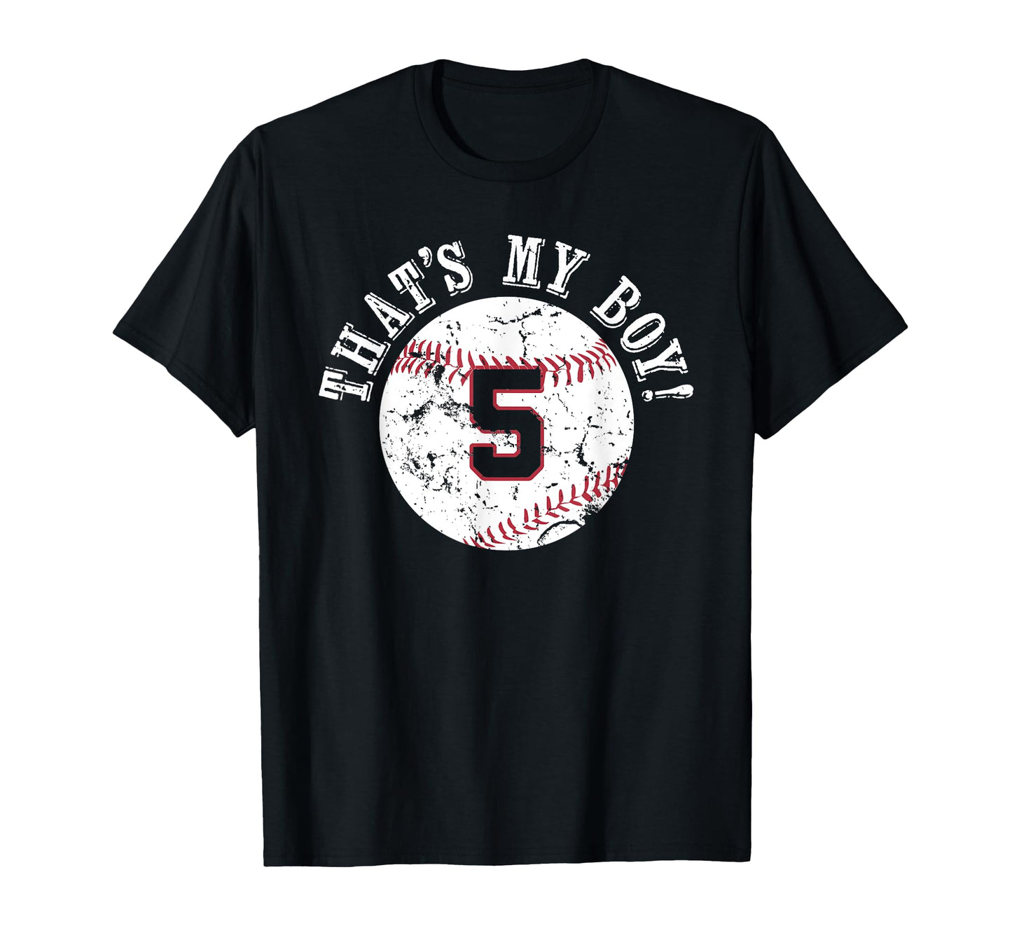Unique Thats My 5 Baseball Player T-Shirt - Minimalist Print for Adults - T-Shirt, Sweatshirt, Hoodie