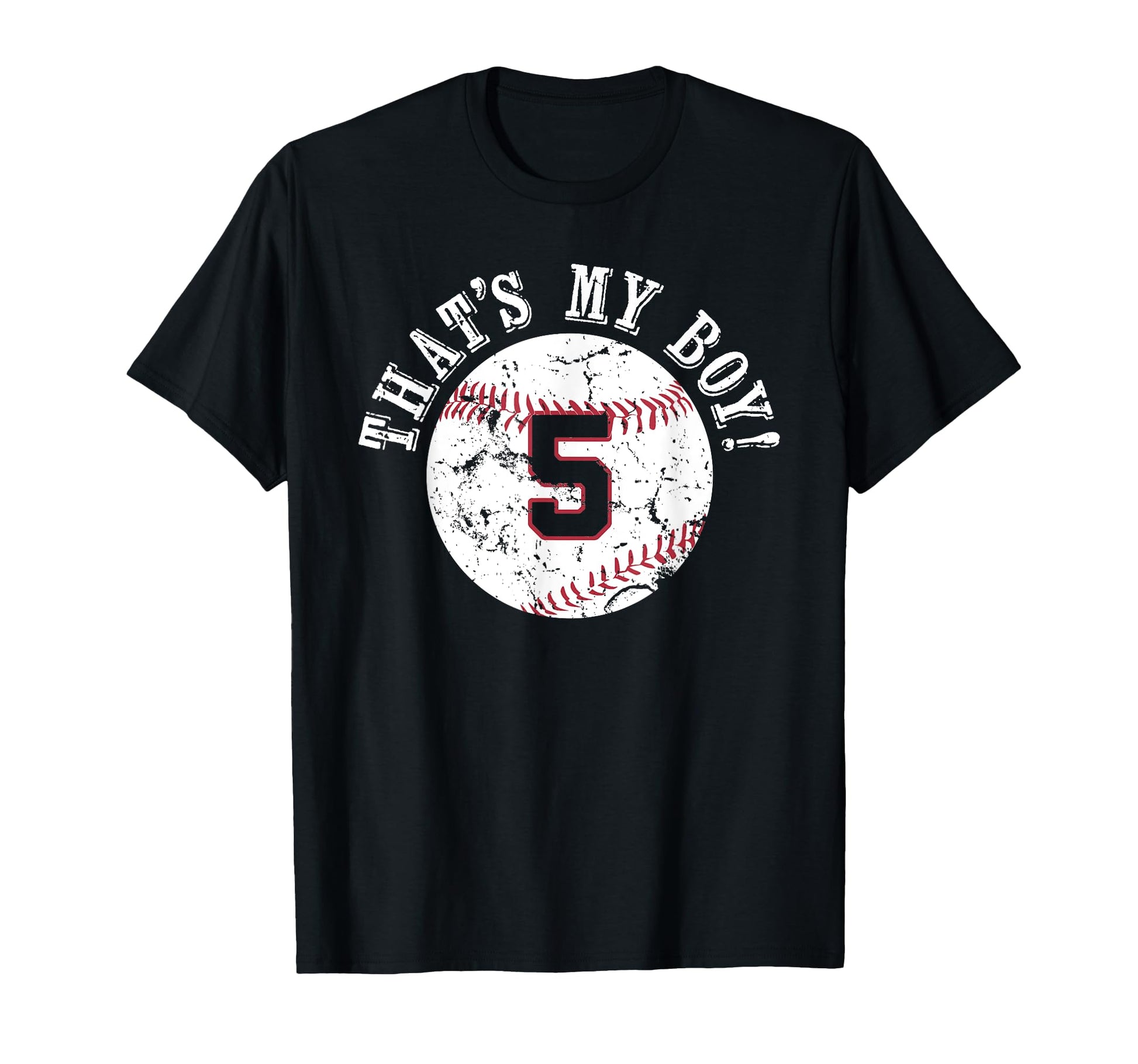 Unique Thats My 5 Baseball Player T-Shirt - Minimalist Print for Adults - T-Shirt, Sweatshirt, Hoodie