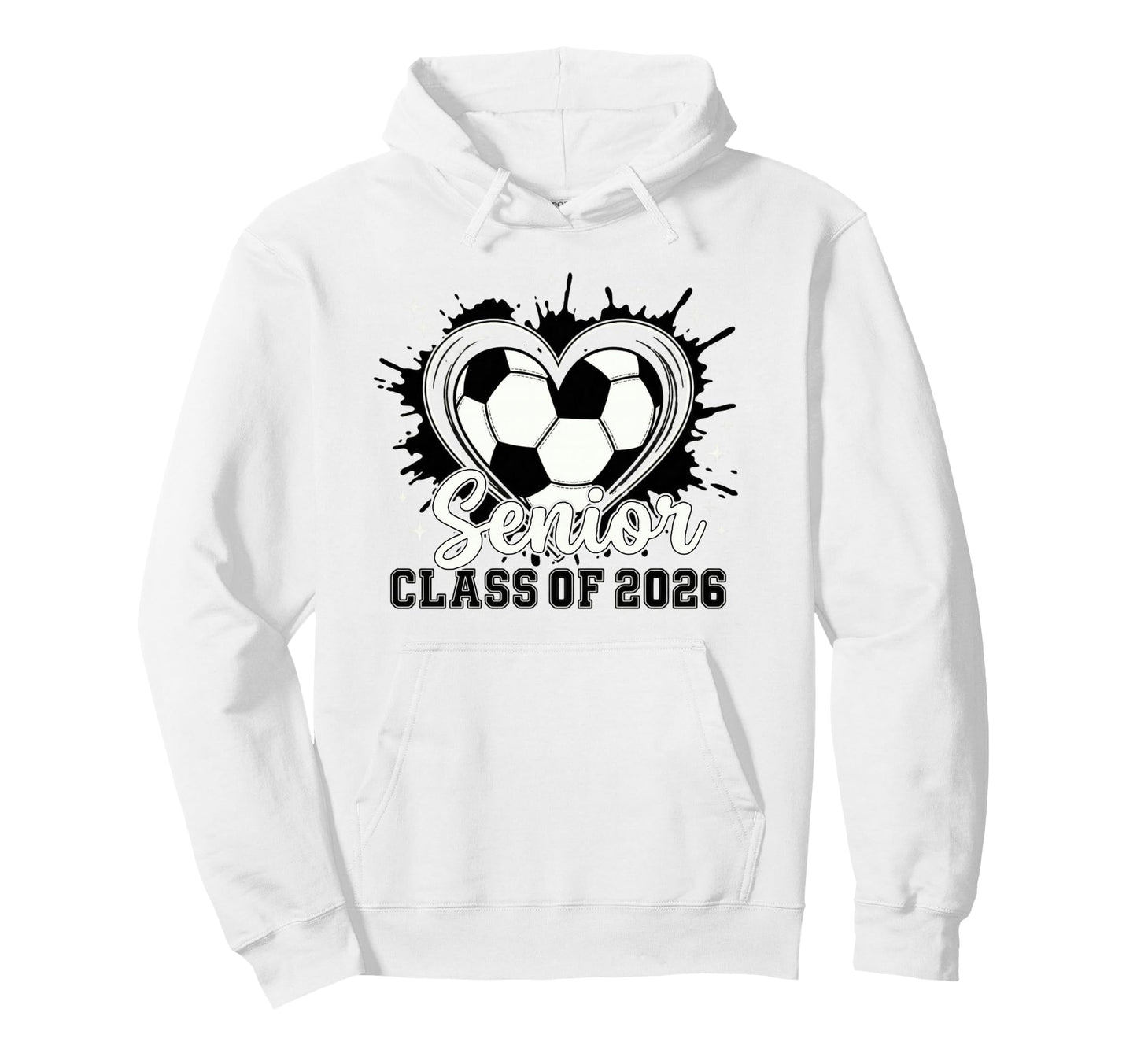 Trendy Class 2026 Senior Soccer Drip Hoodie - Novelty Apparel for Adults - T-Shirt, Sweatshirt, Hoodie
