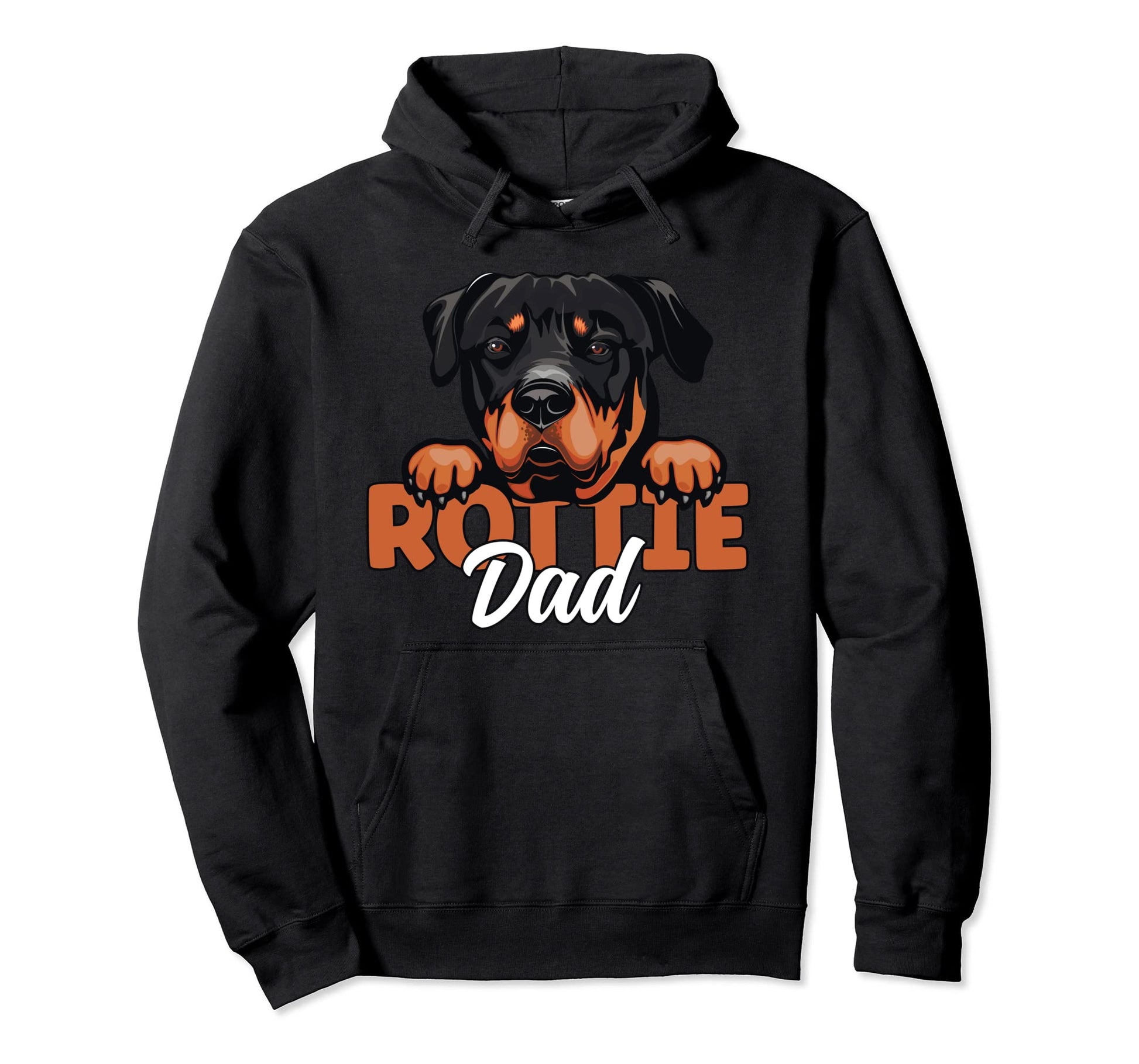 Rottweiler Dad Dog Lover Dog Father Dog Hoodie - Trendy Graphic Men Women - T-Shirt, Sweatshirt, Hoodie