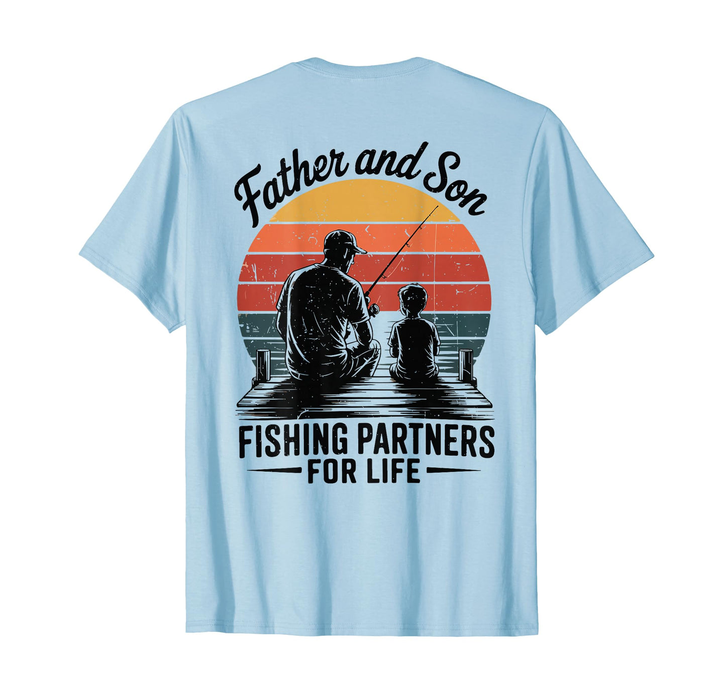 Mens Father And Son Fishing Partner T-Shirt - Casual Everyday Wear Unisex - T-Shirt, Sweatshirt, Hoodie