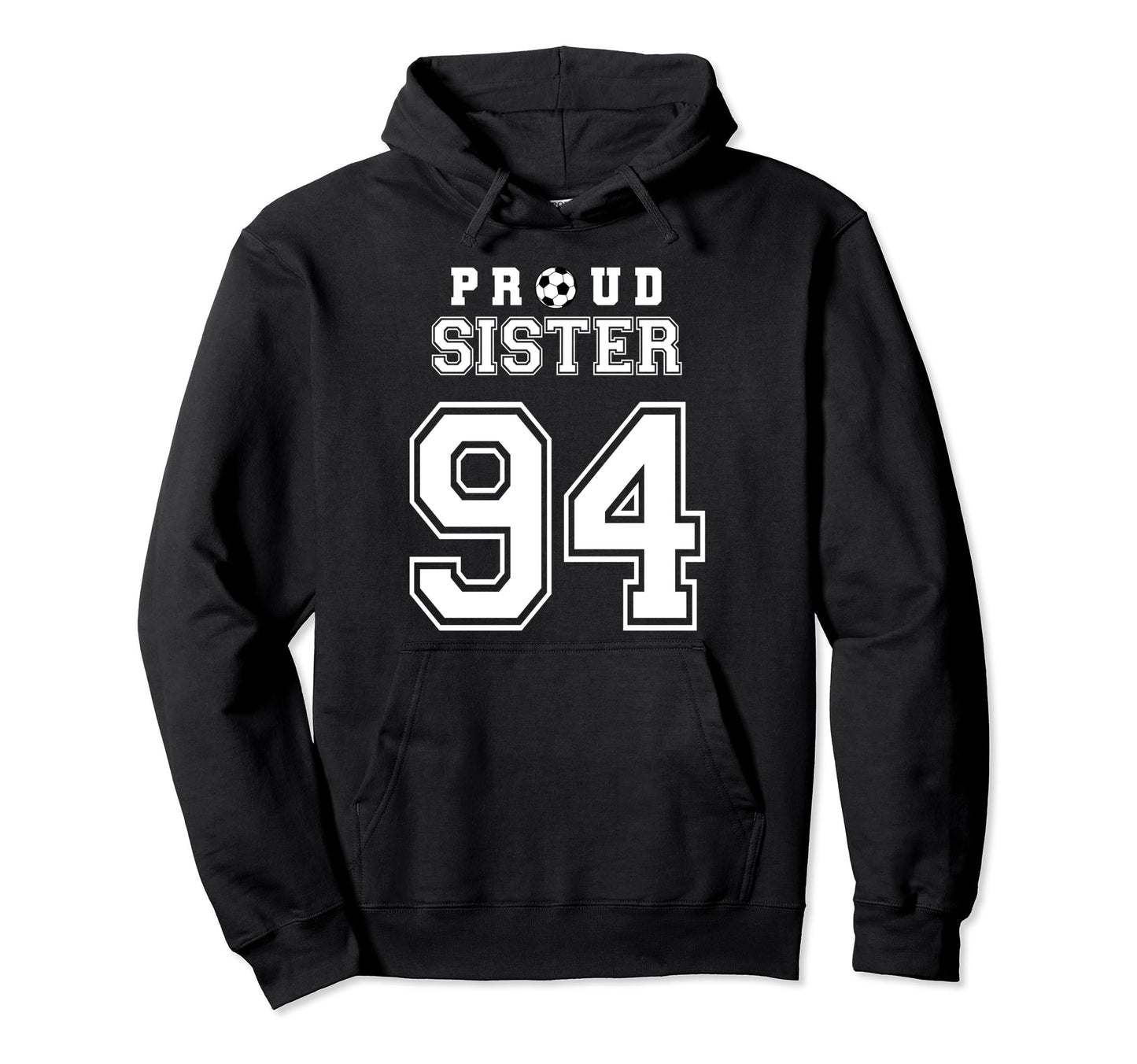 Number 94 Custom Proud Soccer Futbol Hoodie - Minimalist Print Unisex - T-Shirt, Sweatshirt, Hoodie