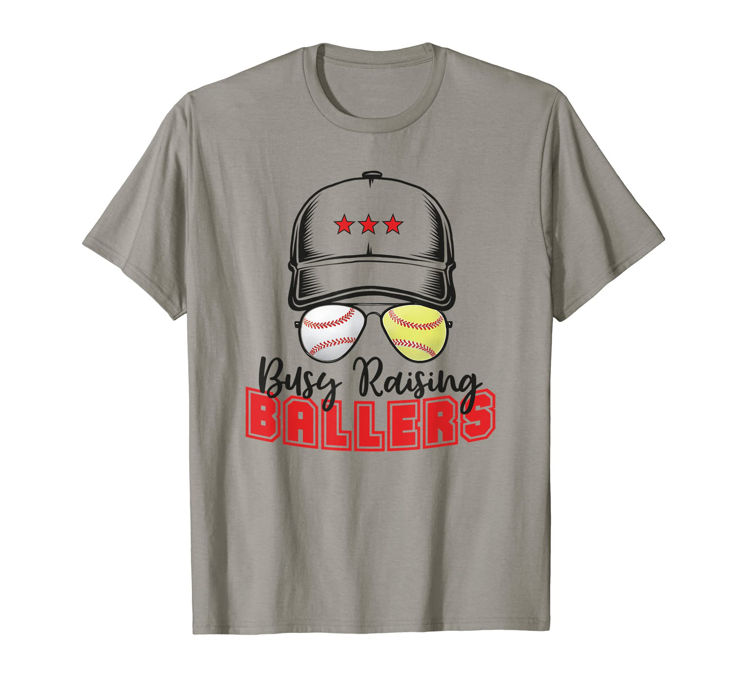 Mens Baseball Dad Busy Raising Ballers T-Shirt - Fun Novelty Design Unisex - T-Shirt, Sweatshirt, Hoodie