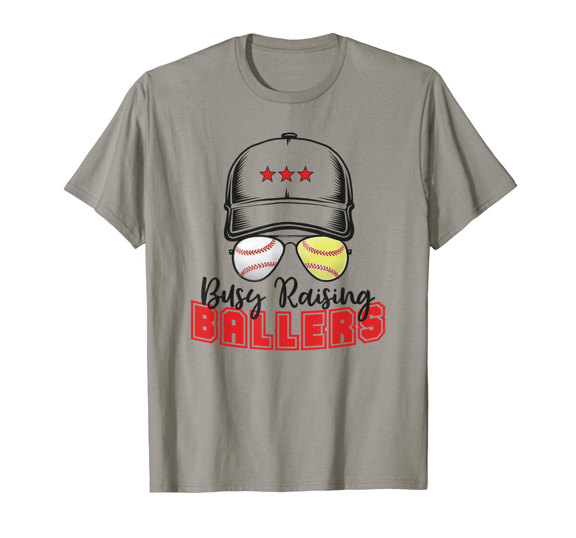 Mens Baseball Dad Busy Raising T-Shirt - Custom Art Print for Adults - T-Shirt, Sweatshirt, Hoodie