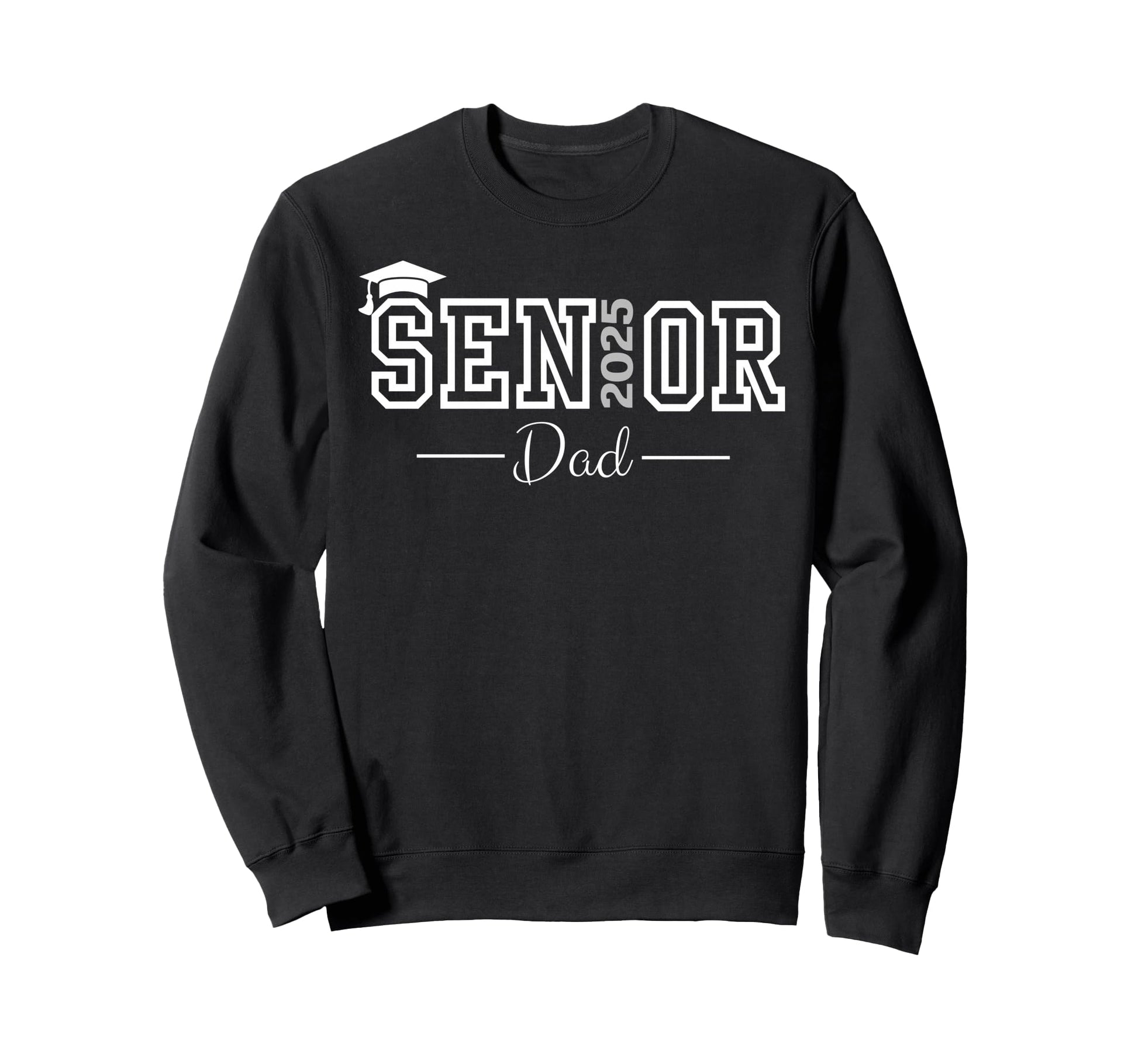 Heart Graduate Proud Dad Senior Sweatshirt - Aesthetic Graphic for Adults - T-Shirt, Sweatshirt, Hoodie