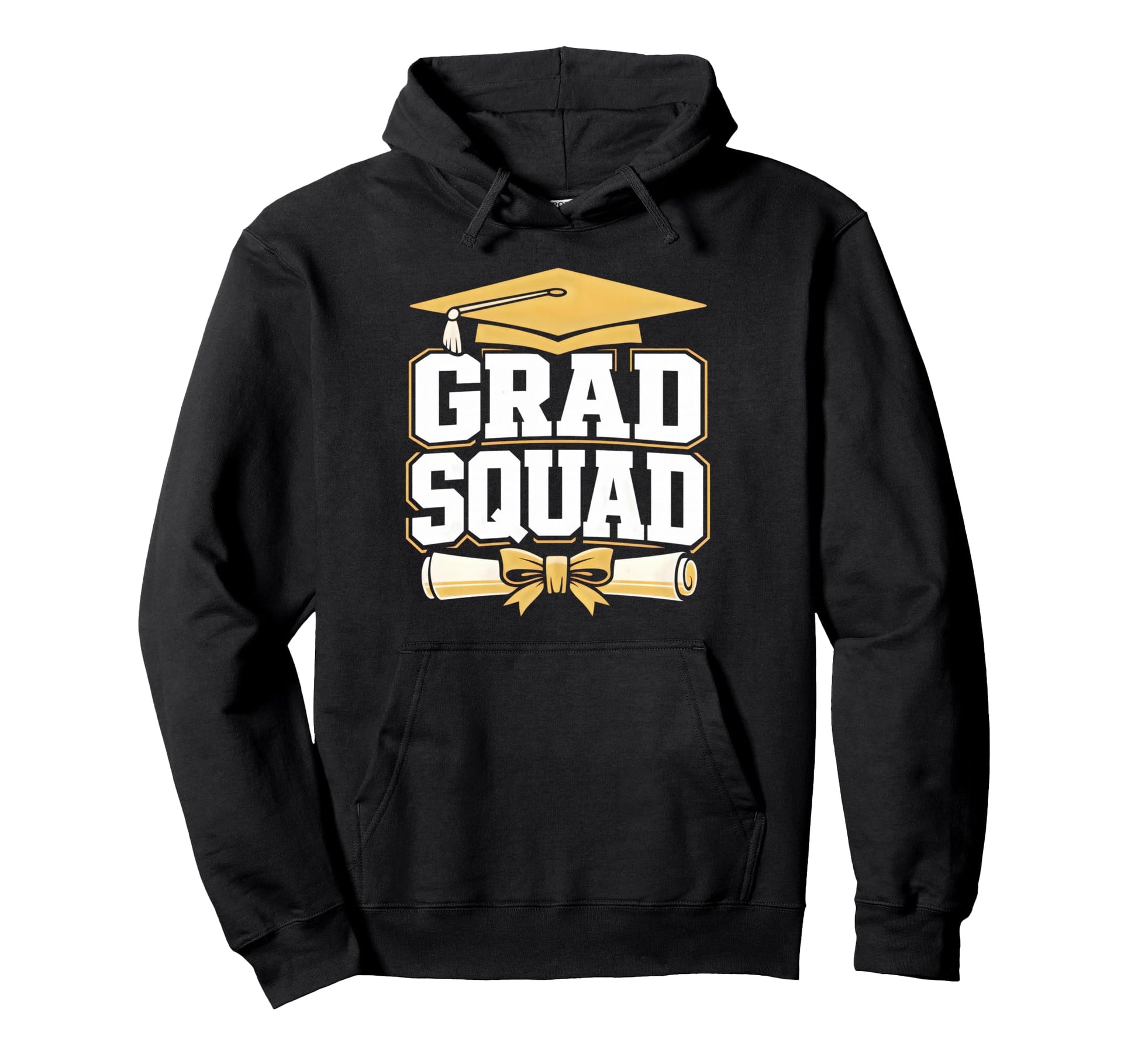 Grad Squad Graduation School Class 2026 Hoodie - Graphic Print for Adults - T-Shirt, Sweatshirt, Hoodie