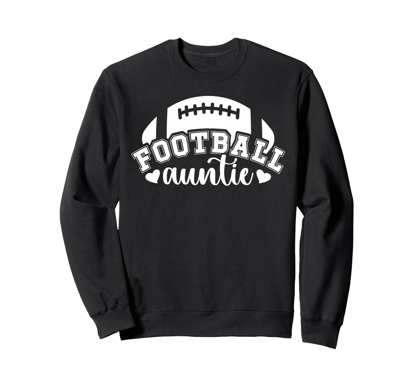 Football Aunt Football Player Aunt Sweatshirt - Trendy Graphic for Adults - T-Shirt, Sweatshirt, Hoodie