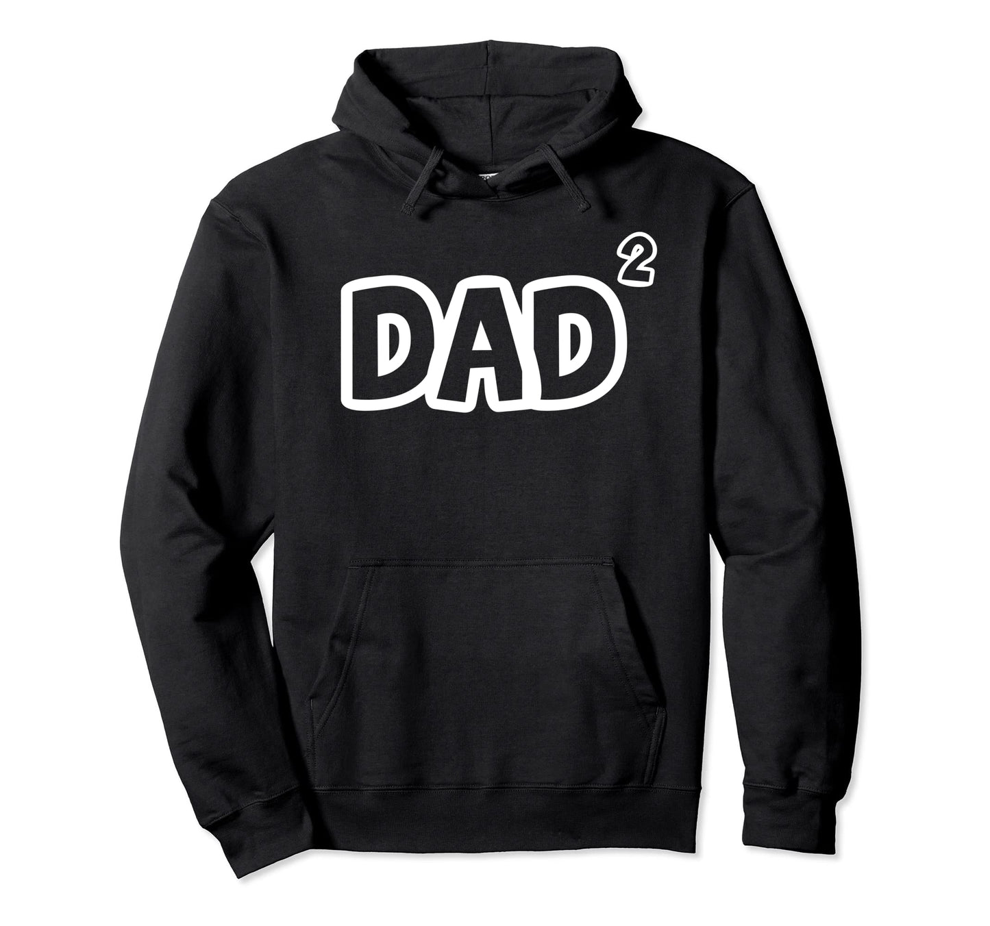 Dad Hoch 2 Double Dad Twin Papa Two Hoodie - Minimalist Print Men Women - T-Shirt, Sweatshirt, Hoodie