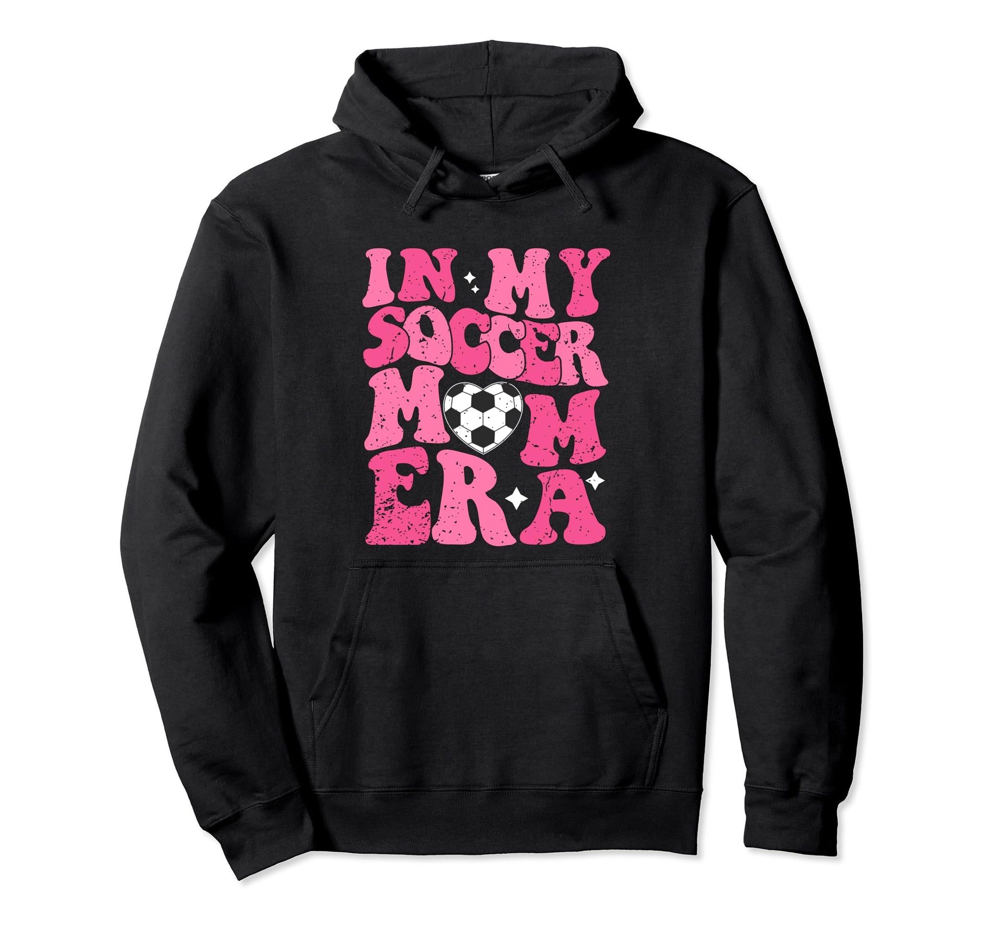 My Soccer Mom Era Groovy Soccer Mama Hoodie - Fun Novelty Design Men Women - T-Shirt, Sweatshirt, Hoodie