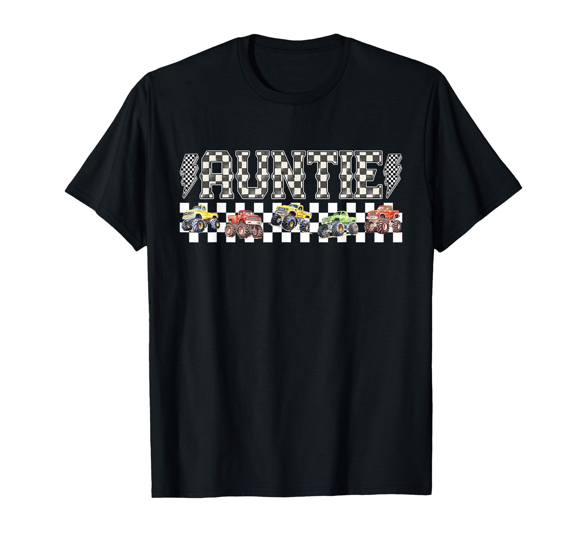 Auntie Monster Truck Family Crew T-Shirt - Aesthetic Graphic Unisex - T-Shirt, Sweatshirt, Hoodie