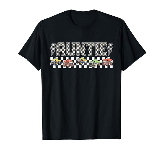 Auntie Monster Truck Family Crew T-Shirt - Aesthetic Graphic Unisex - T-Shirt, Sweatshirt, Hoodie