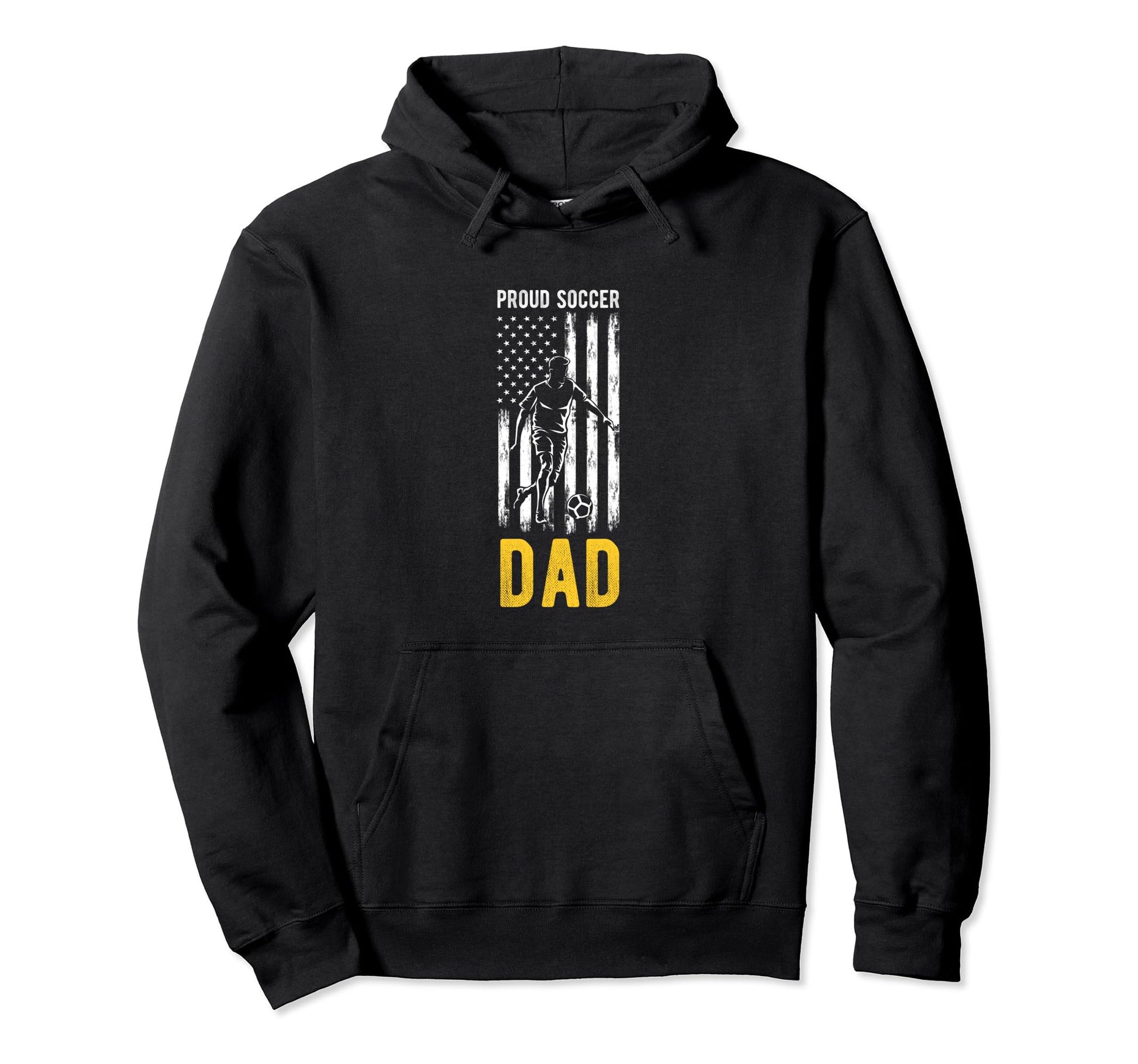 Proud Soccer Dad Usa Flag Family Hoodie - Unique Graphic Men Women - T-Shirt, Sweatshirt, Hoodie