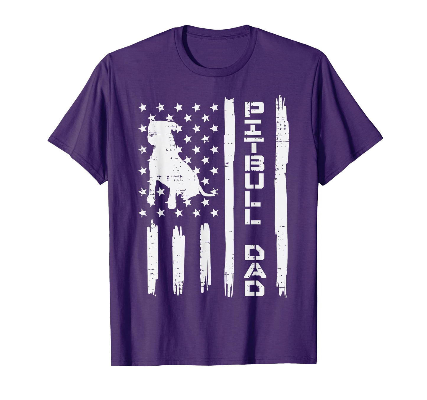 Pitbull Dad Flag Patriotic Dog Lover T-Shirt - Unique Graphic Men Women - T-Shirt, Sweatshirt, Hoodie