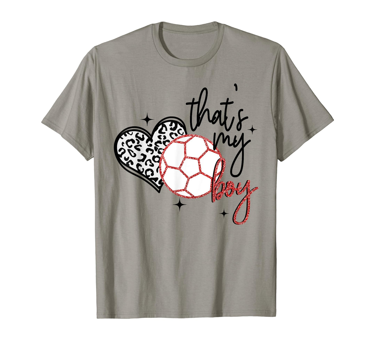 Thats My Leopard Heart Mothers T-Shirt - Casual Everyday Wear for Adults - T-Shirt, Sweatshirt, Hoodie