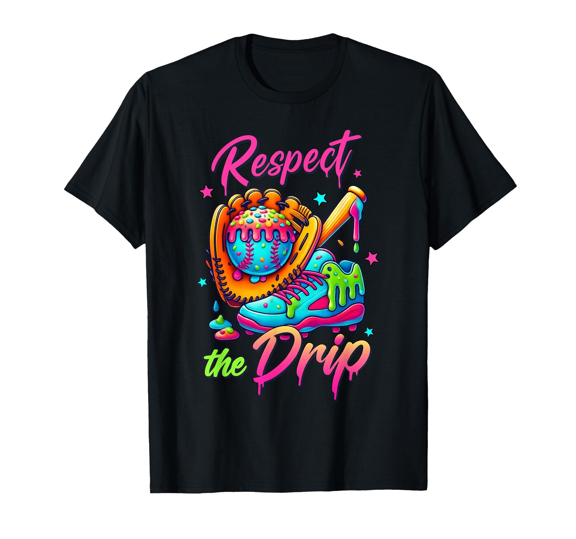 Respect Drip Ice Cream Drip T-Shirt - Unique Graphic Men Women - T-Shirt, Sweatshirt, Hoodie