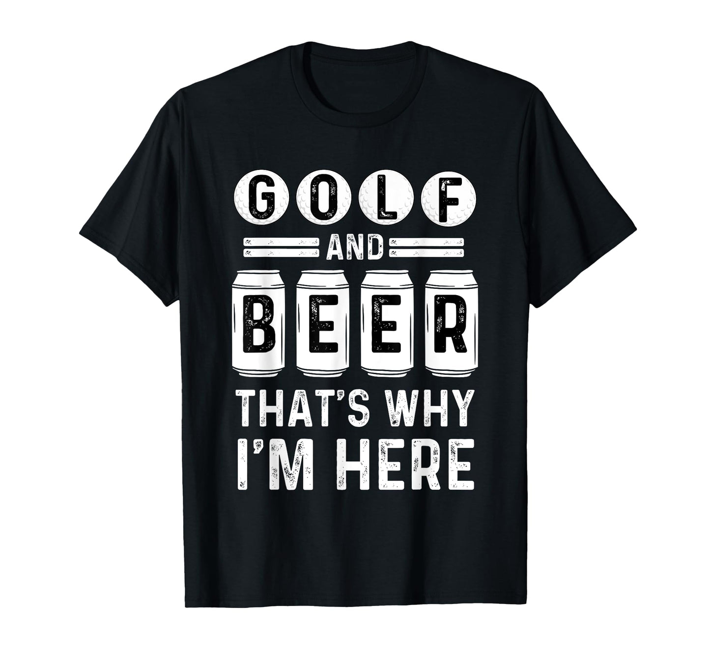 Golf And Beer Funny Dad Beer Golf T-Shirt - Graphic Print for Adults - T-Shirt, Sweatshirt, Hoodie
