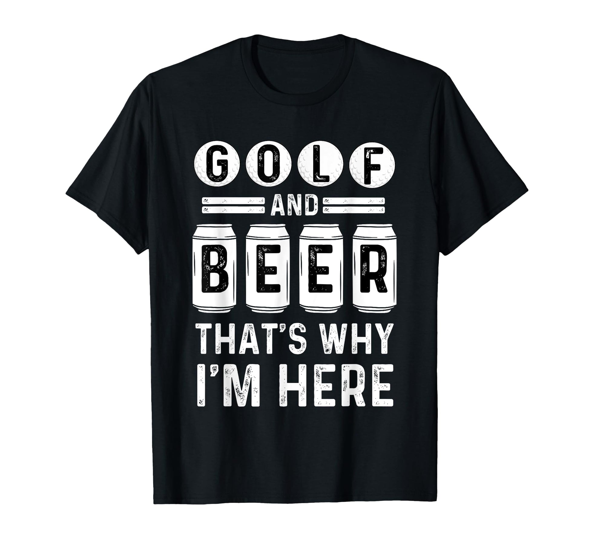 Golf And Beer Funny Dad Beer Golf T-Shirt - Graphic Print for Adults - T-Shirt, Sweatshirt, Hoodie