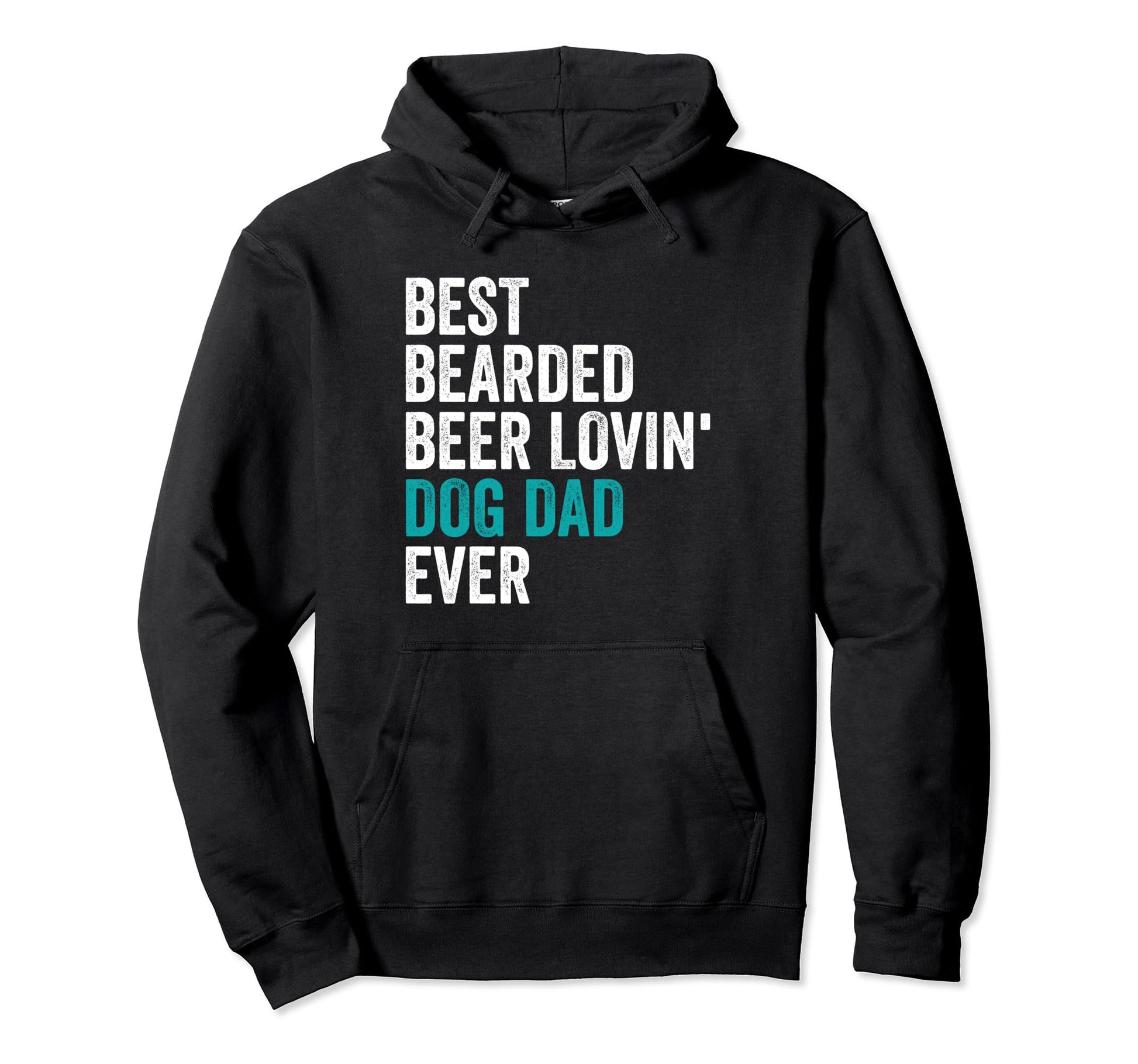 Best Bearded Beer Lovin Dog Dad Ever Pet Hoodie - Unique Graphic Men Women - T-Shirt, Sweatshirt, Hoodie