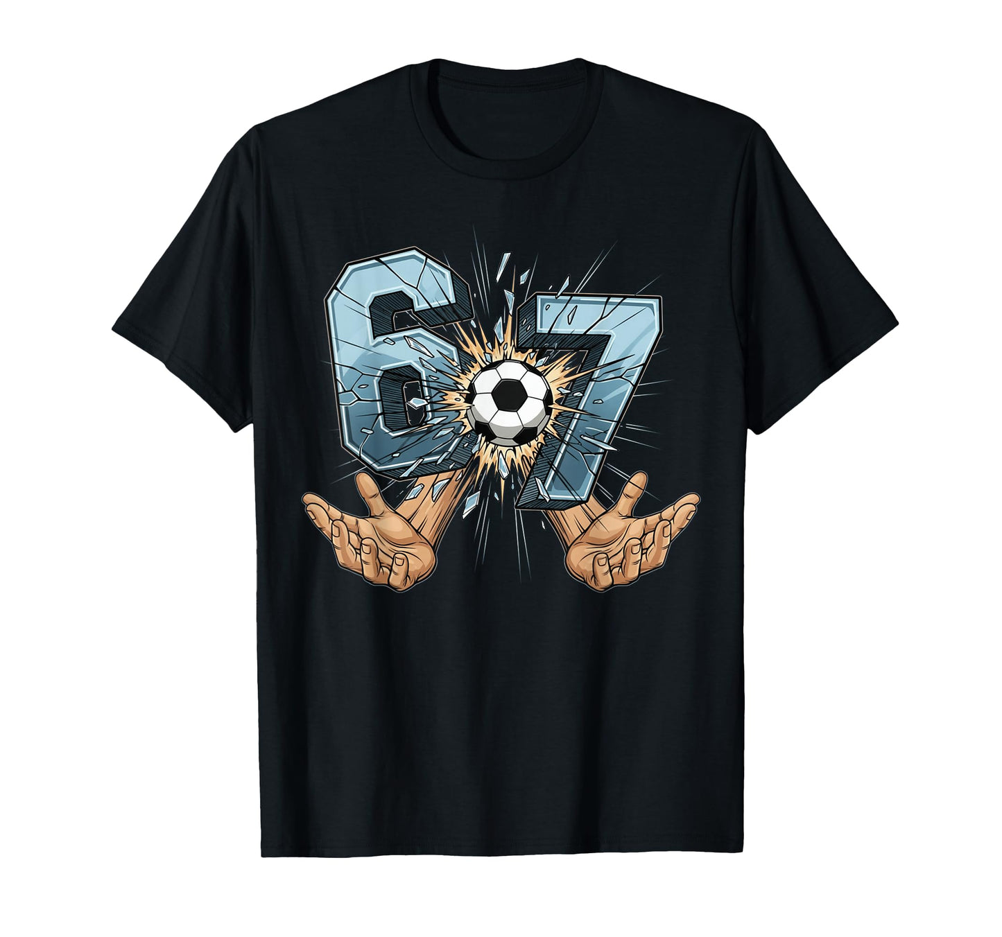 Soccer 67 Six Seven Funny Gen Alpha T-Shirt - Minimalist Print for Adults - T-Shirt, Sweatshirt, Hoodie
