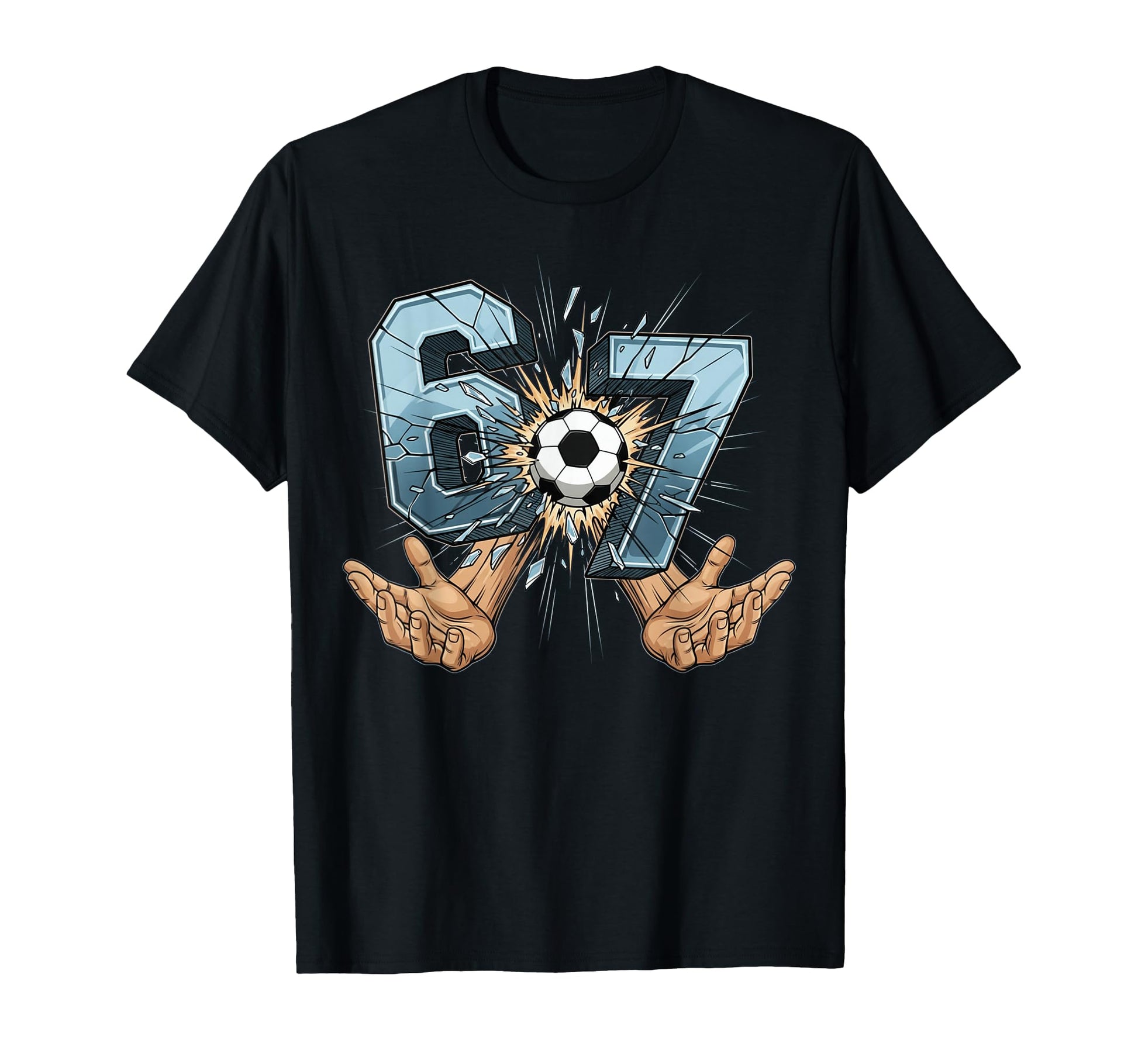 Soccer 67 Six Seven Funny Gen Alpha T-Shirt - Minimalist Print for Adults - T-Shirt, Sweatshirt, Hoodie