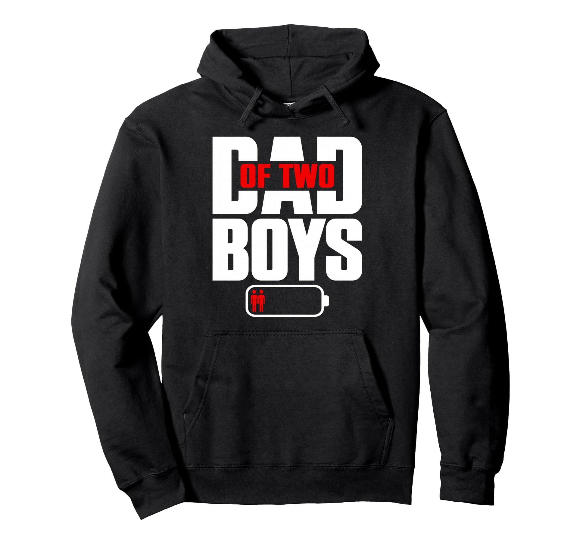 Funny Dad 2 Two Sons Happy Fathers Day Hoodie - Streetwear Style Men Women - T-Shirt, Sweatshirt, Hoodie